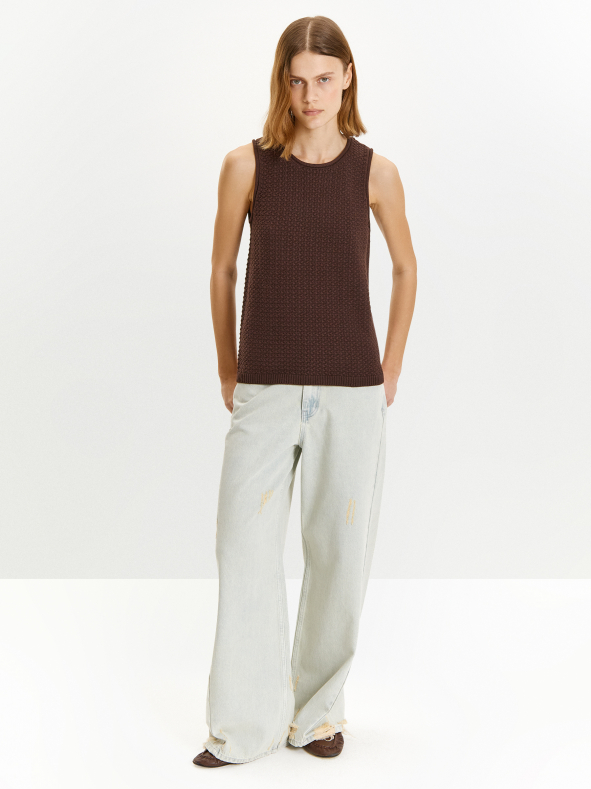 трикотажный топ