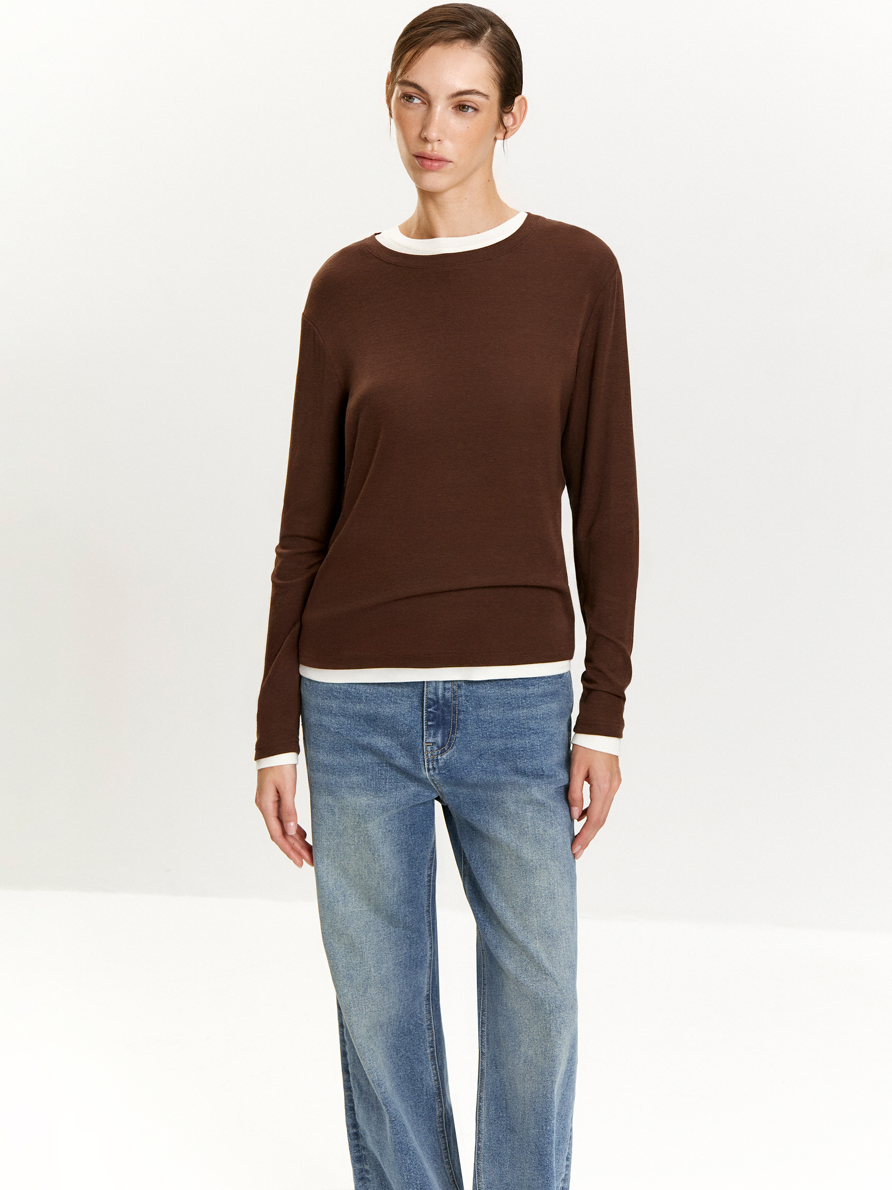 Лонгслив с содержанием шерсти 9990₽