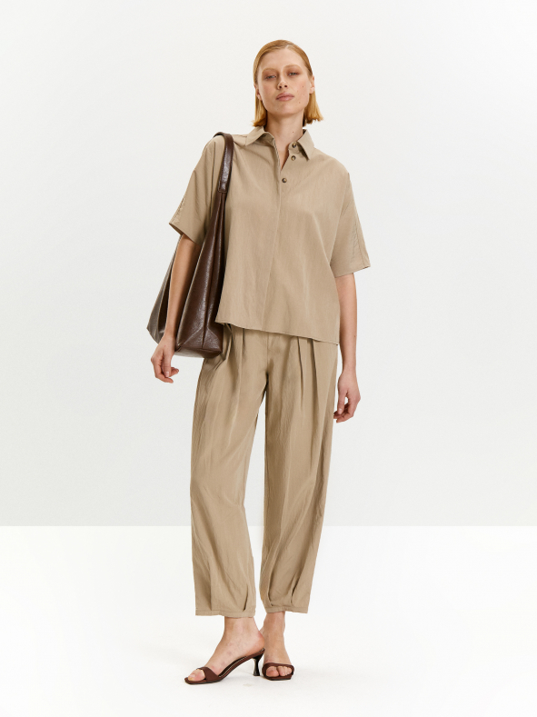 Брюки о-силуэта