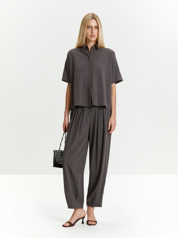 Брюки о-силуэта