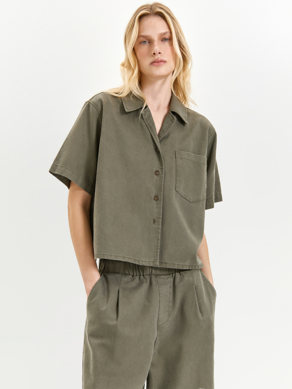 Рубашка из денима