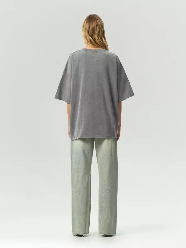 Футболка oversize с эффектом варки