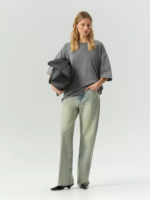Футболка oversize с эффектом варки