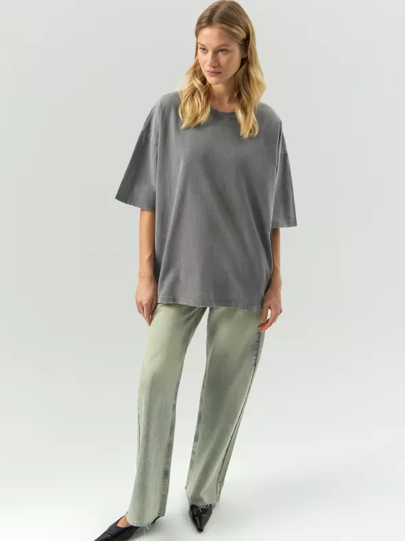 Футболка oversize с эффектом варки
