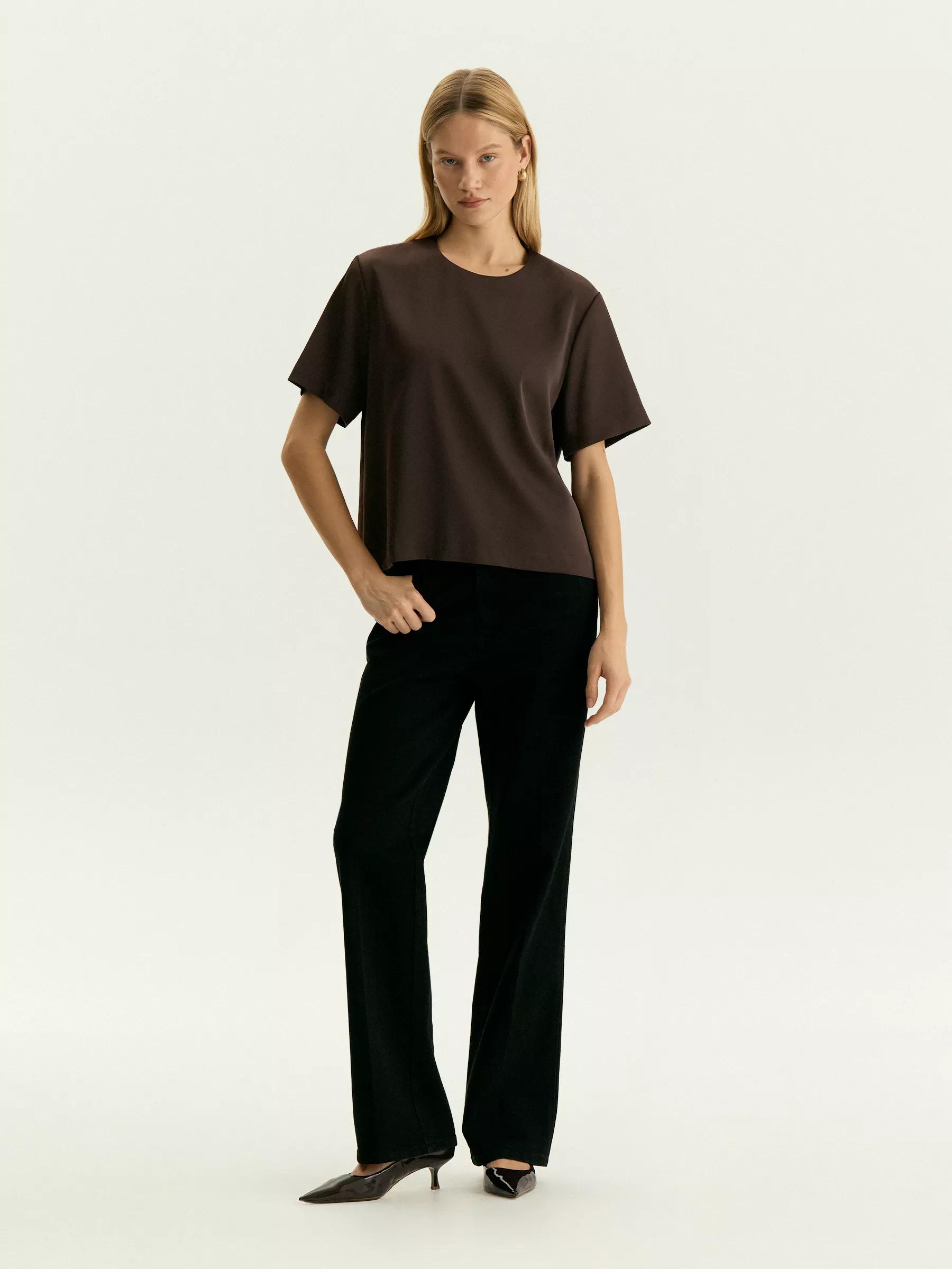 Блузка с коротким рукавом