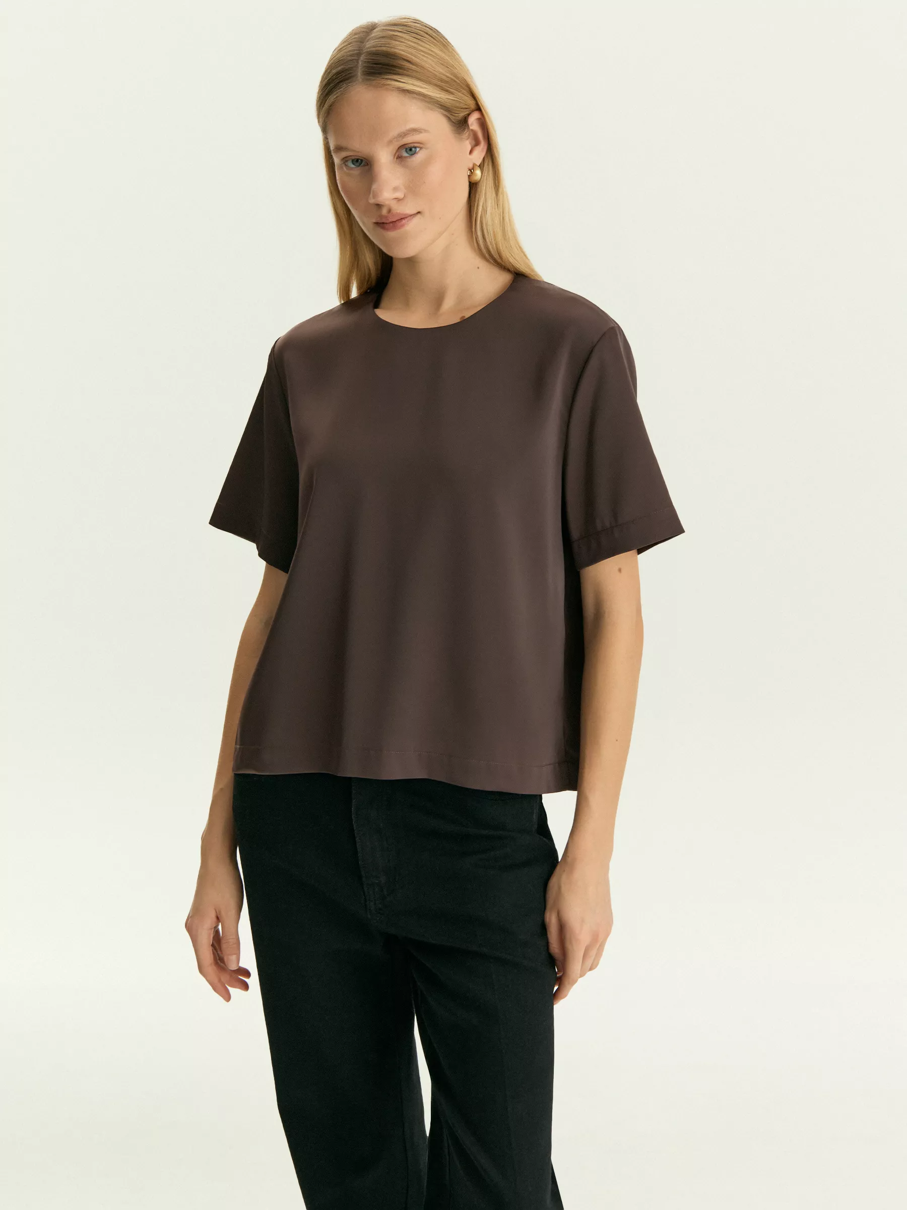 Блузка с коротким рукавом