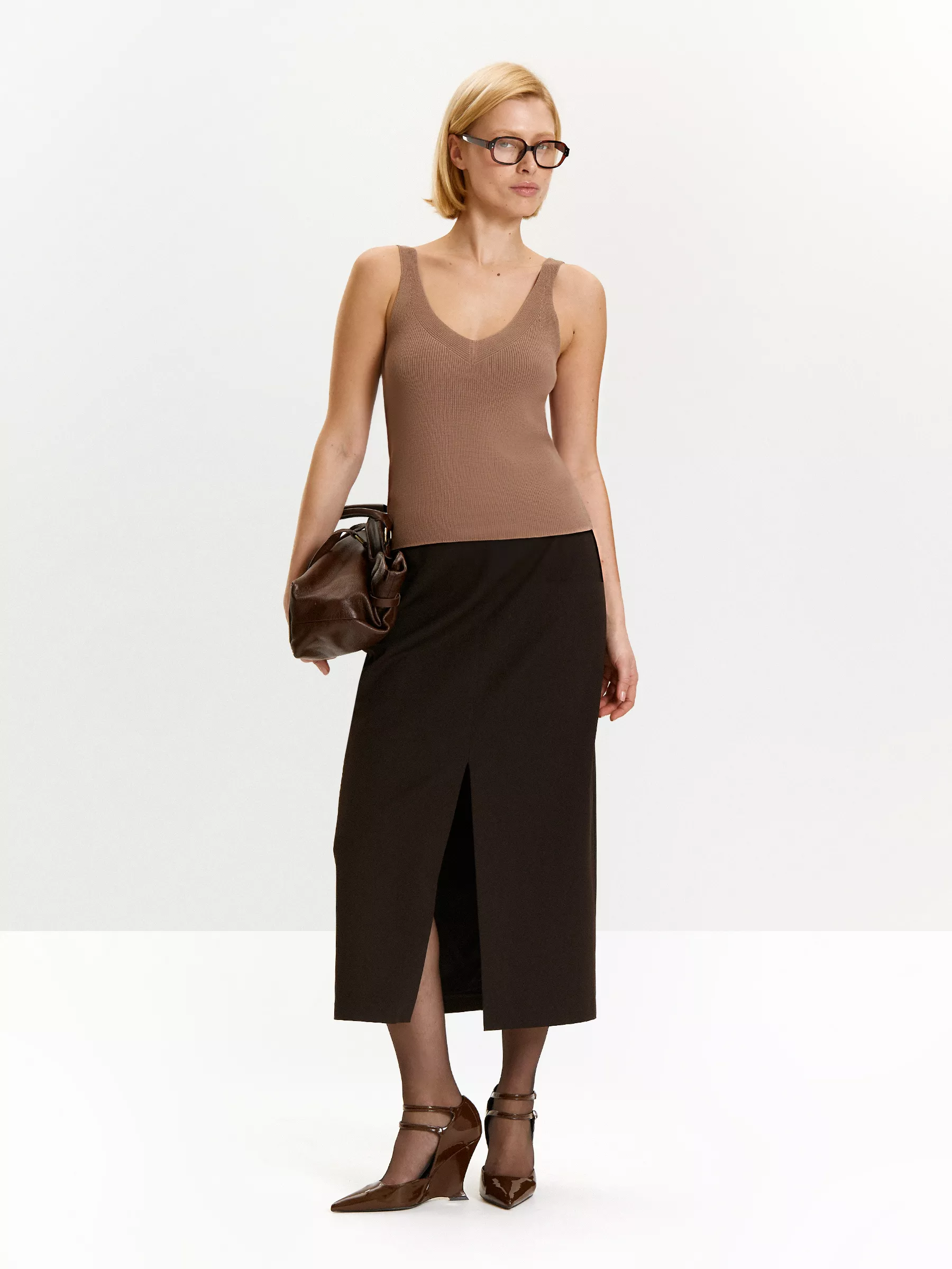 трикотажный топ