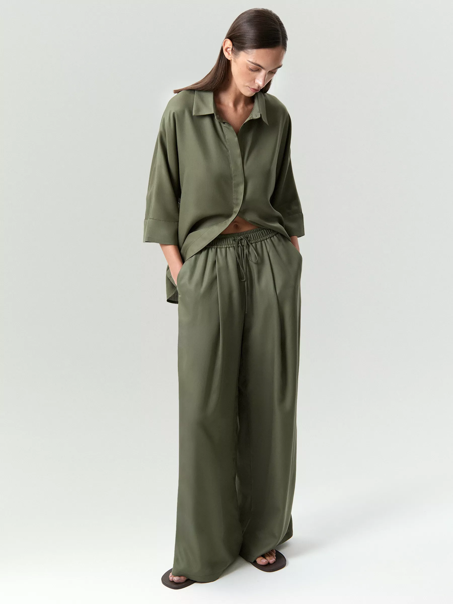 Брюки D455/pomme