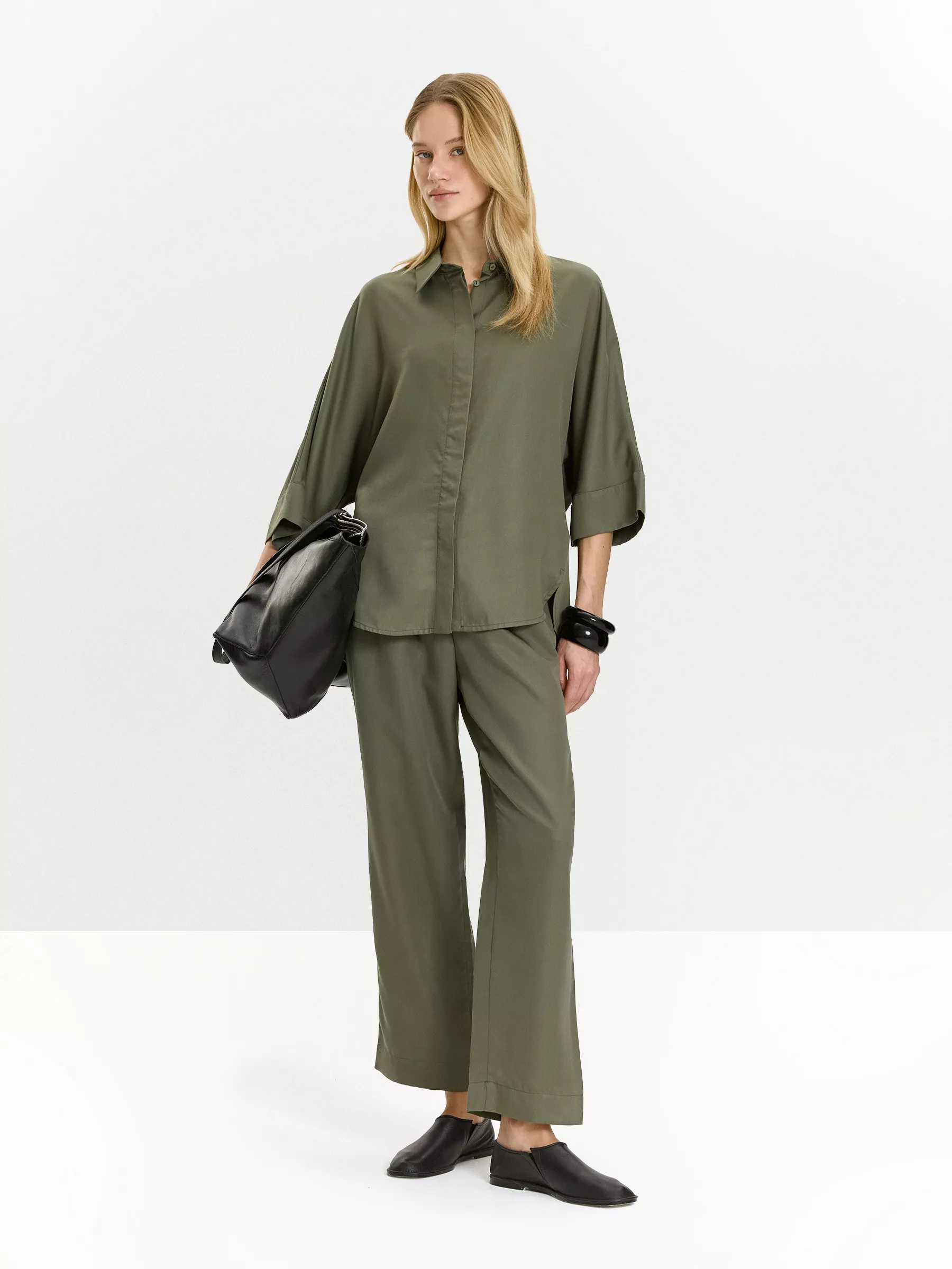 Рубашка из 100% тенсела