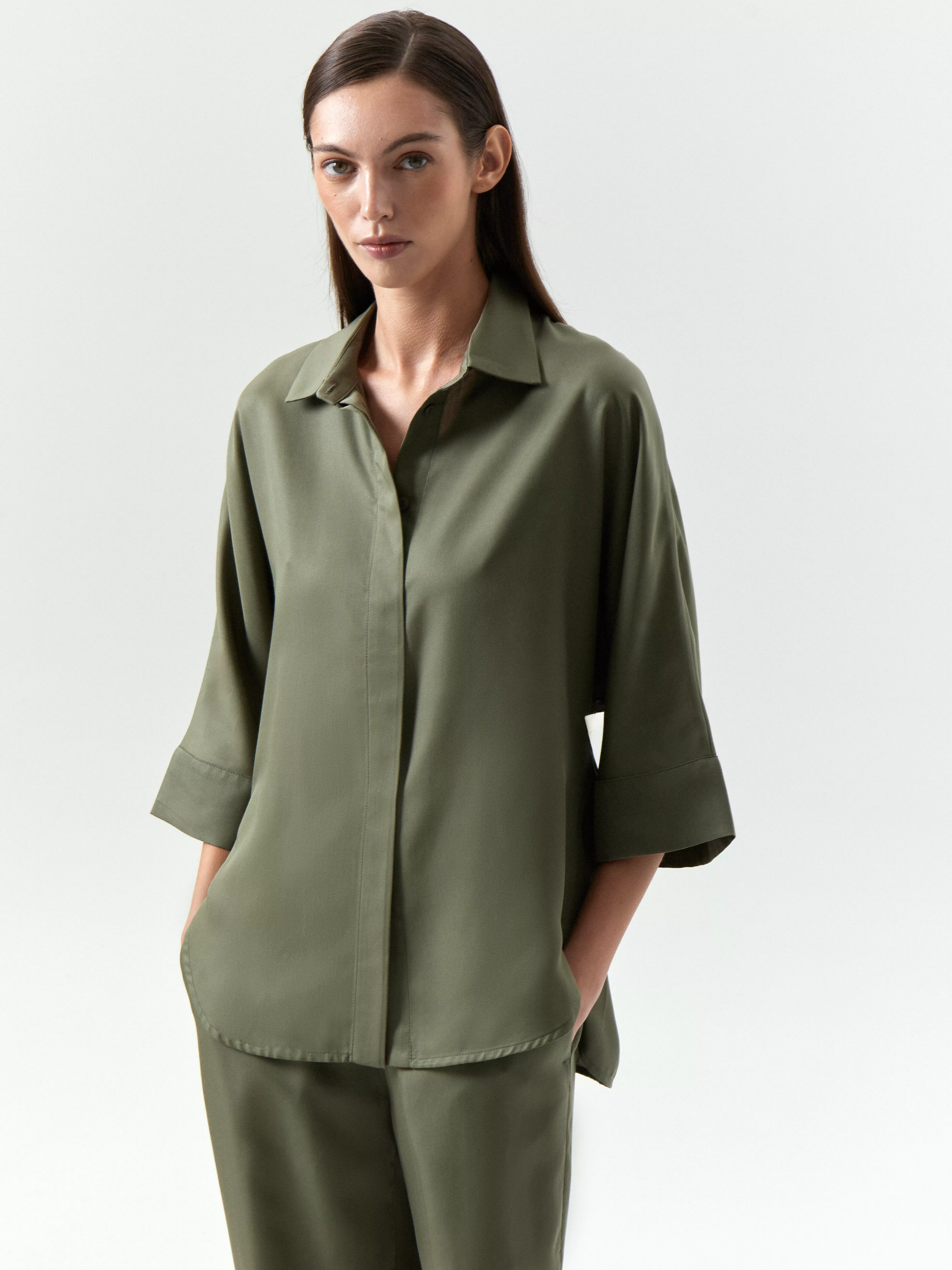 Рубашка B3196/pomme