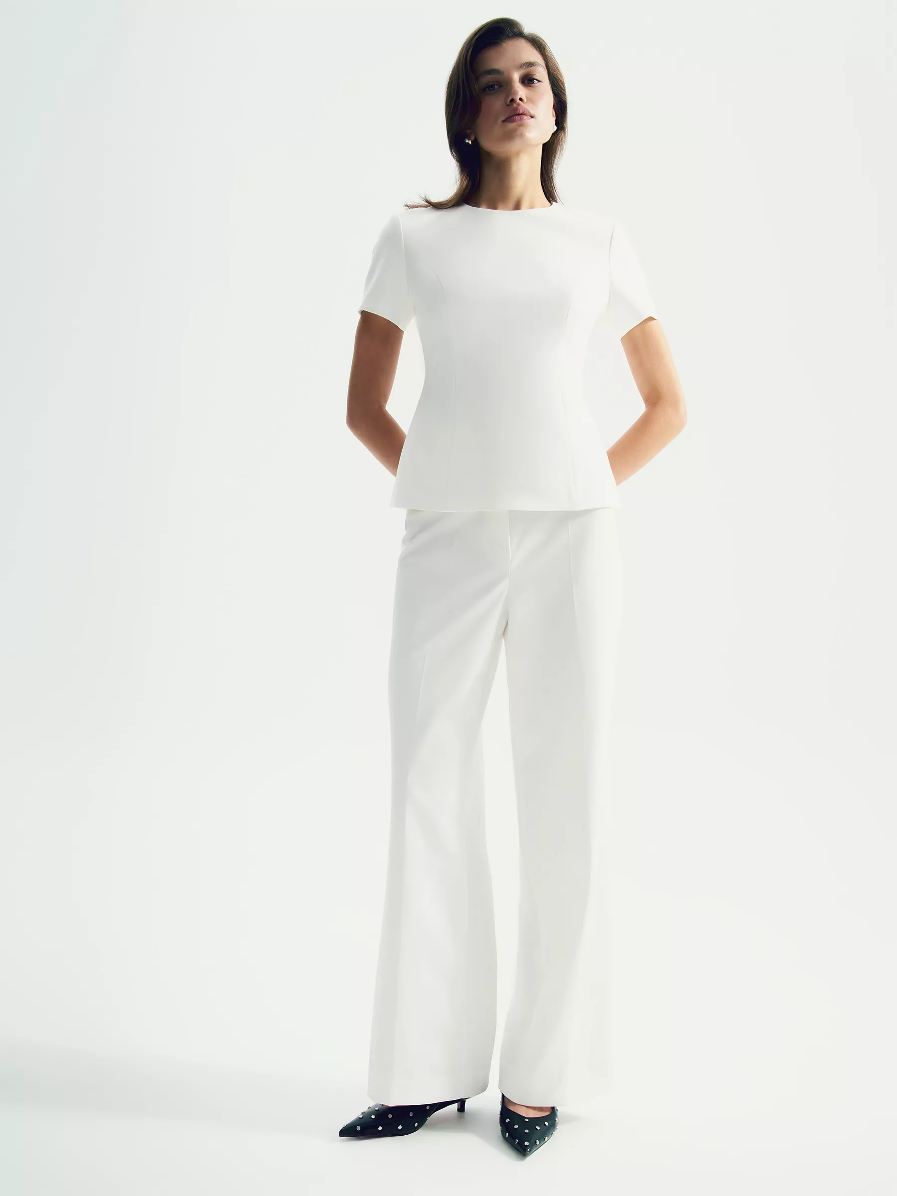 Брюки широкого кроя