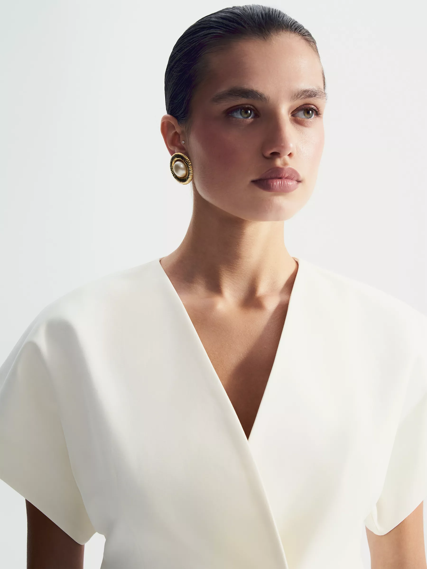 Блуза из костюмной ткани