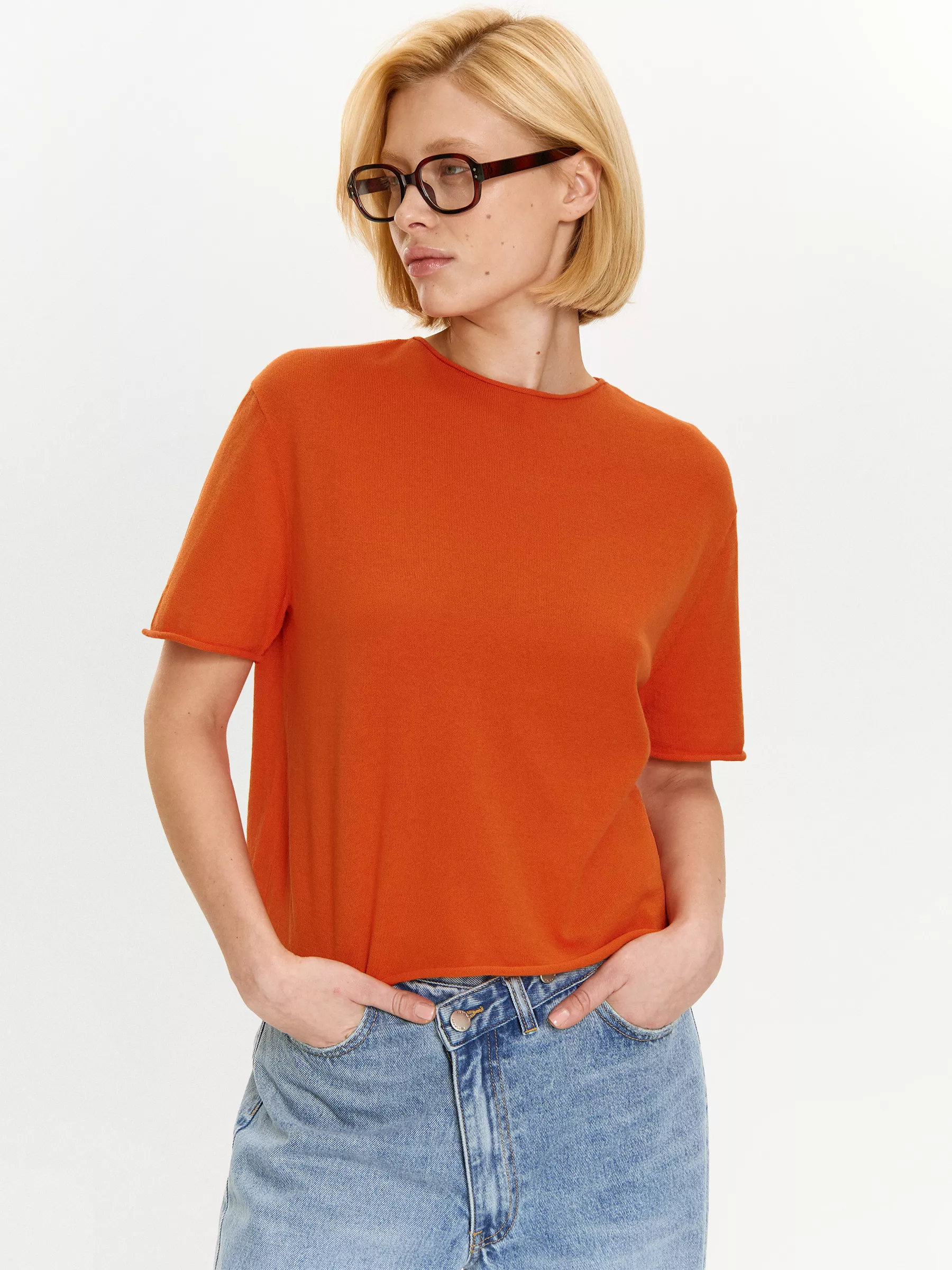 Трикотажная футболка из 100% хлопка