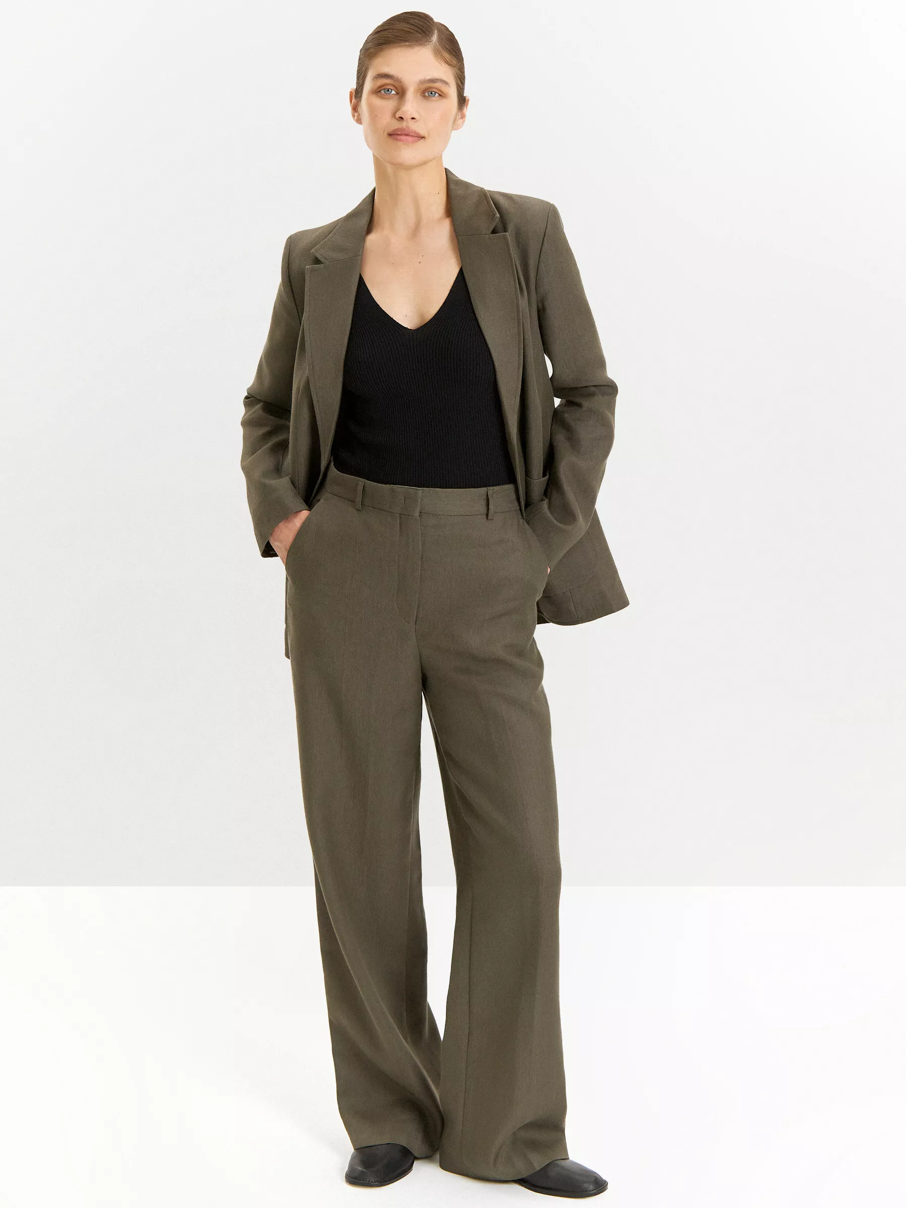 Брюки D411/tige