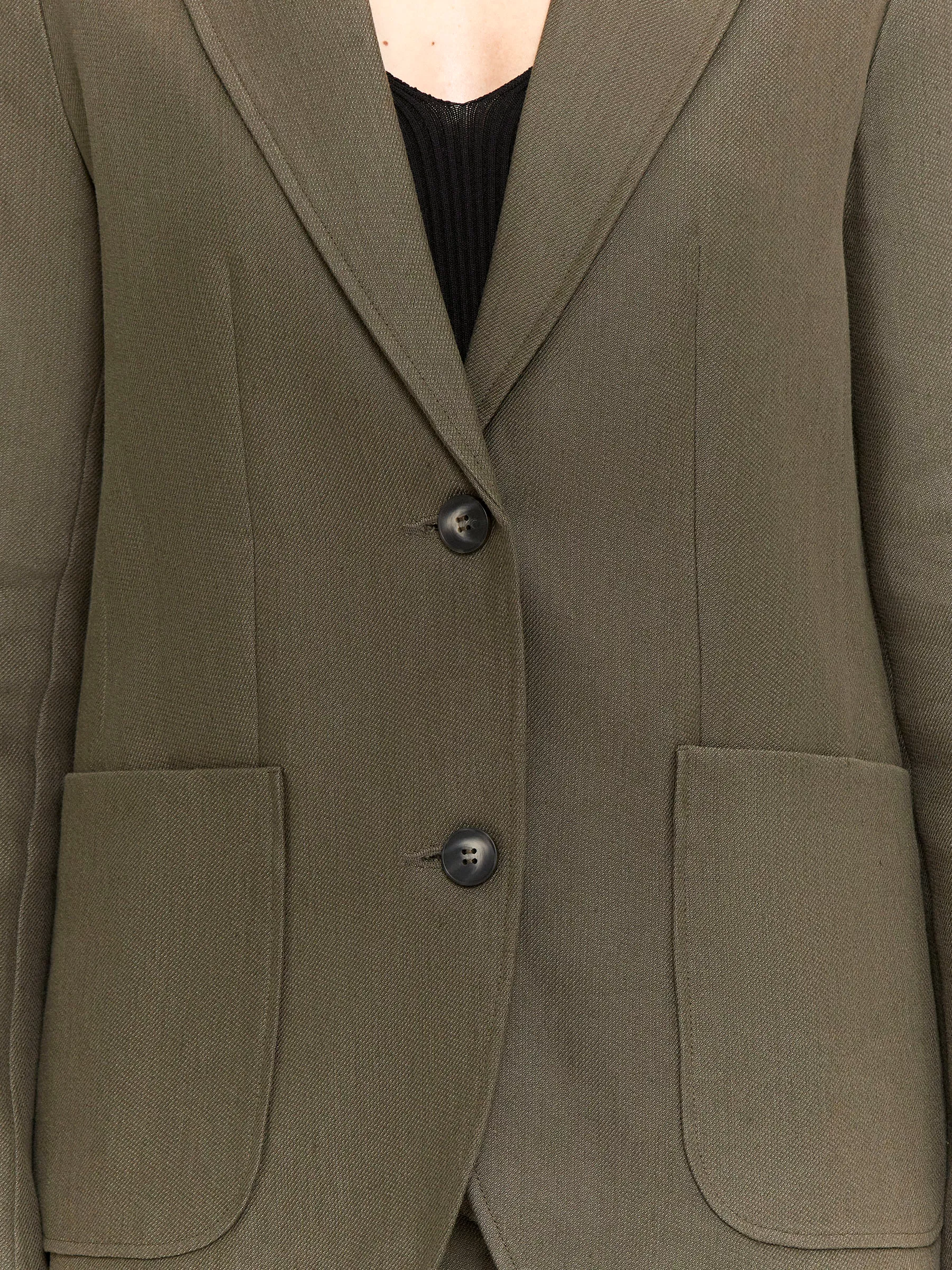 Однобортный жакет с добавлением льна