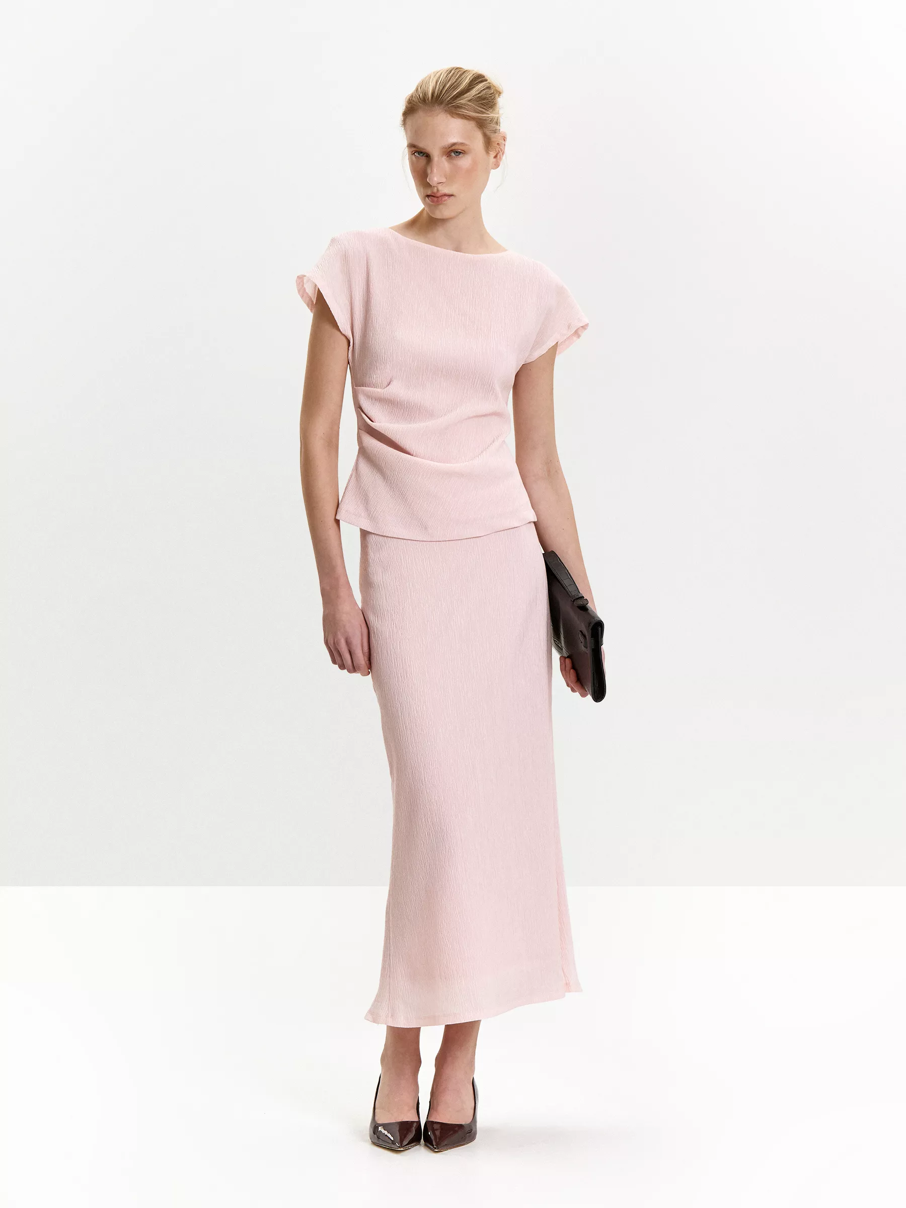 Блузка однотонная