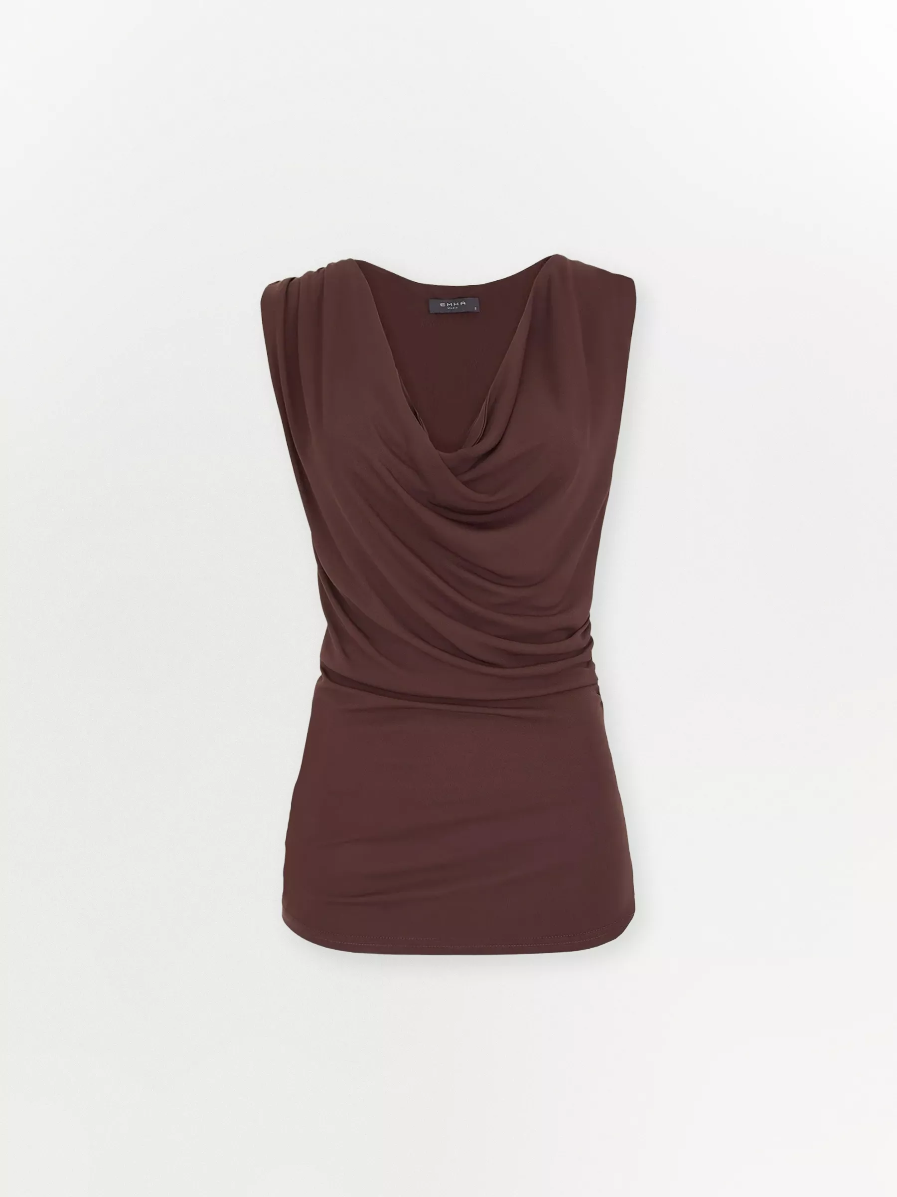 Топ из 100% вискозы с драпировкой