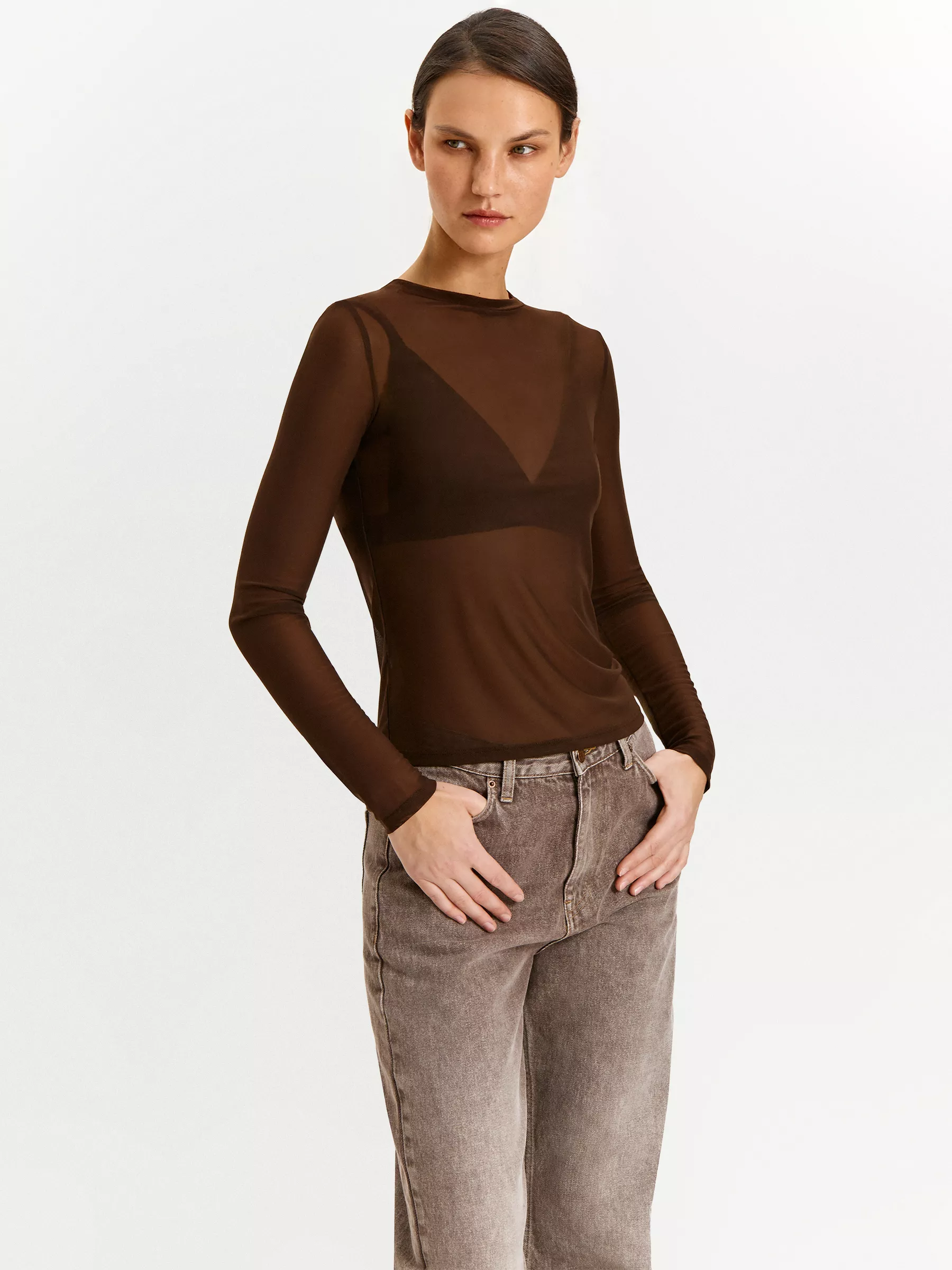 Облегающий лонгслив