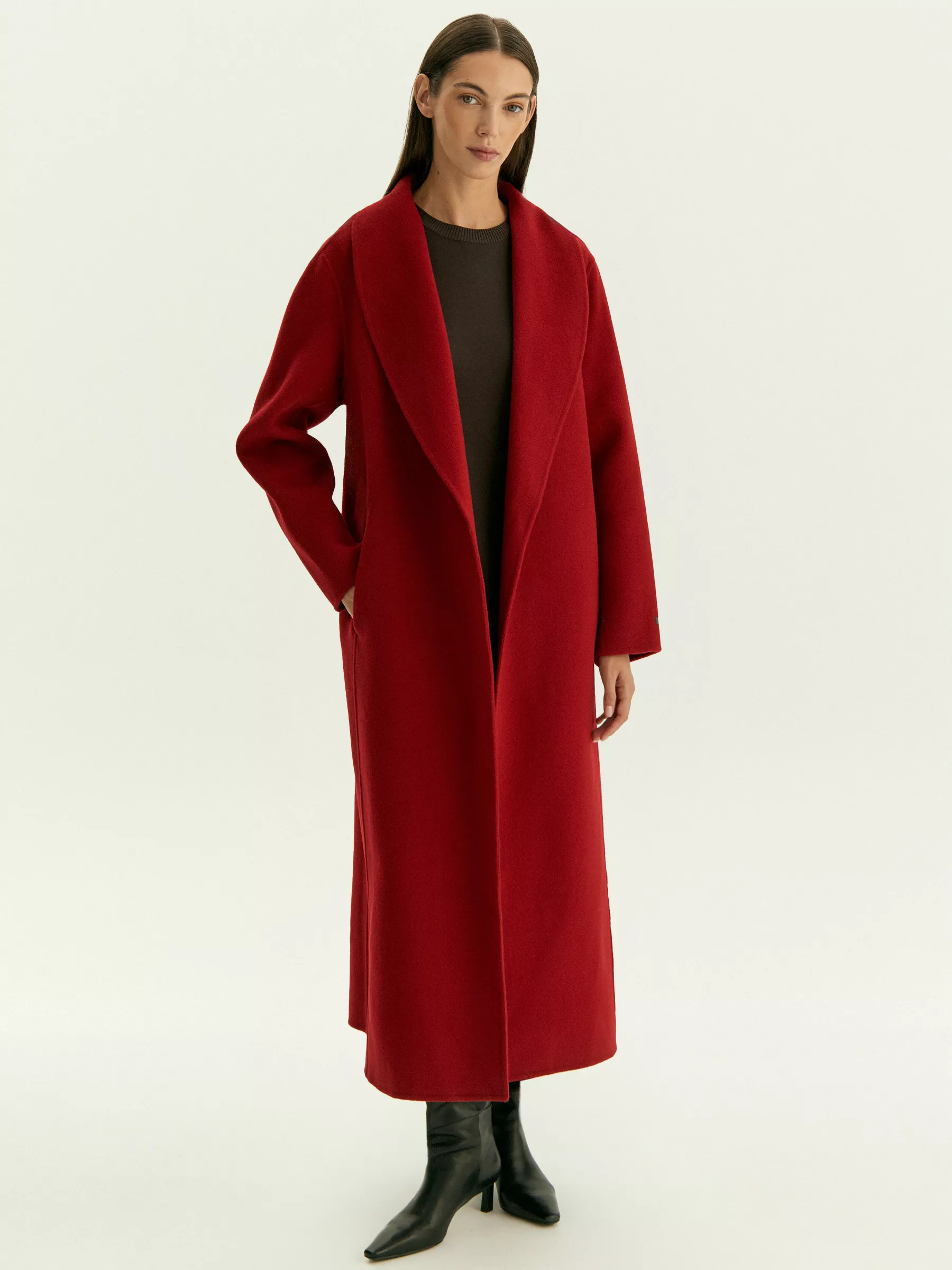 Пальто R146/cerise