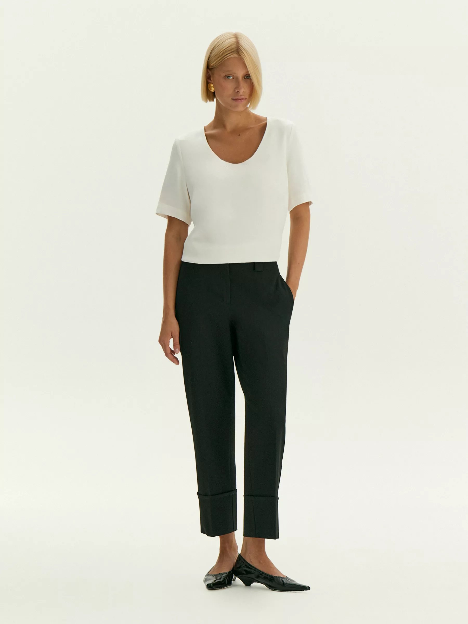 Брюки прямого кроя