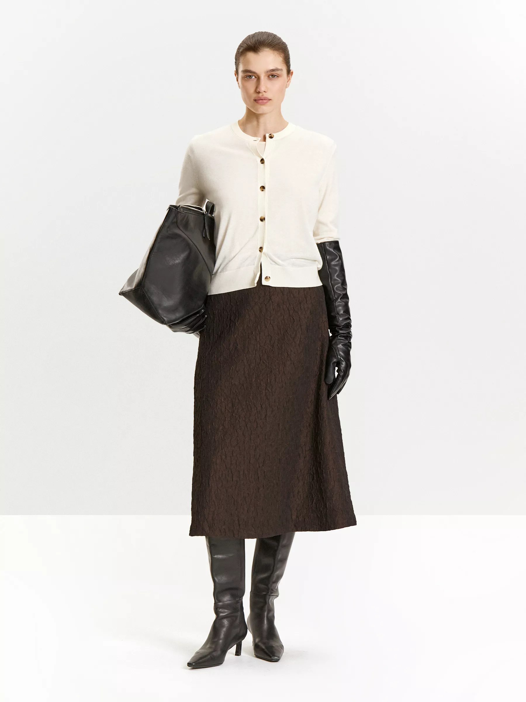 Кардиган с содержанием шерсти