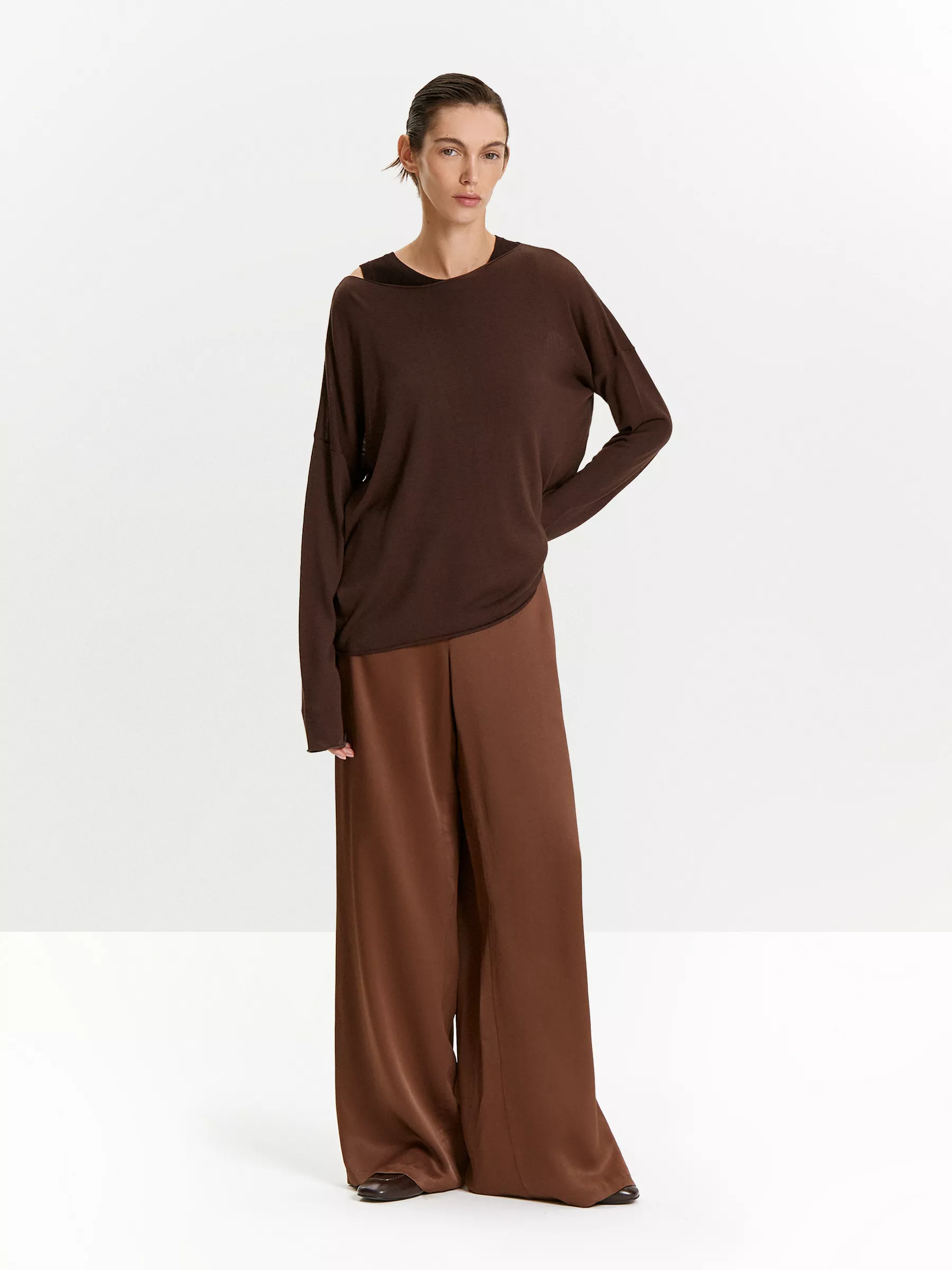 Джемпер с содержанием шелка