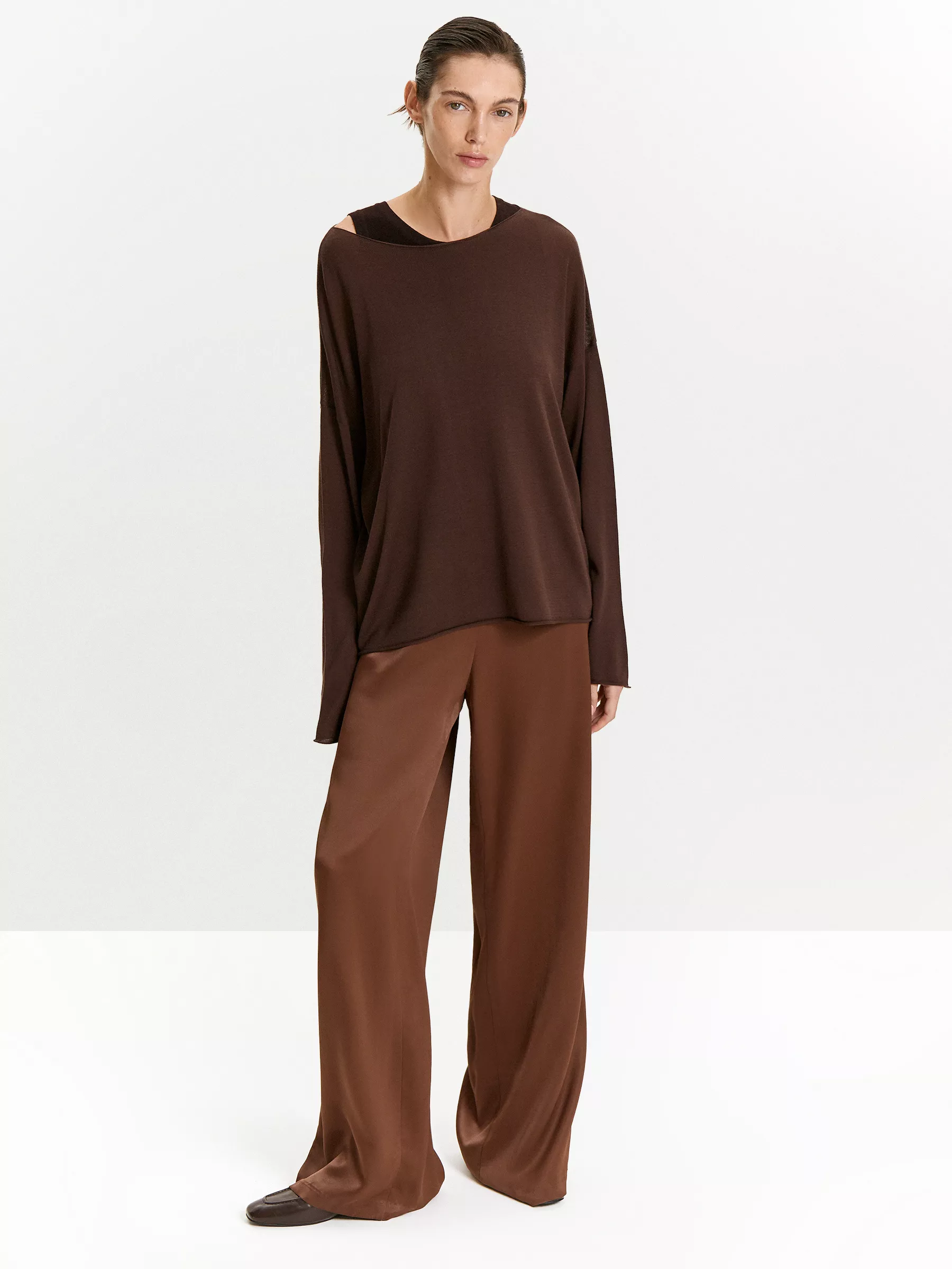 Джемпер с содержанием шелка