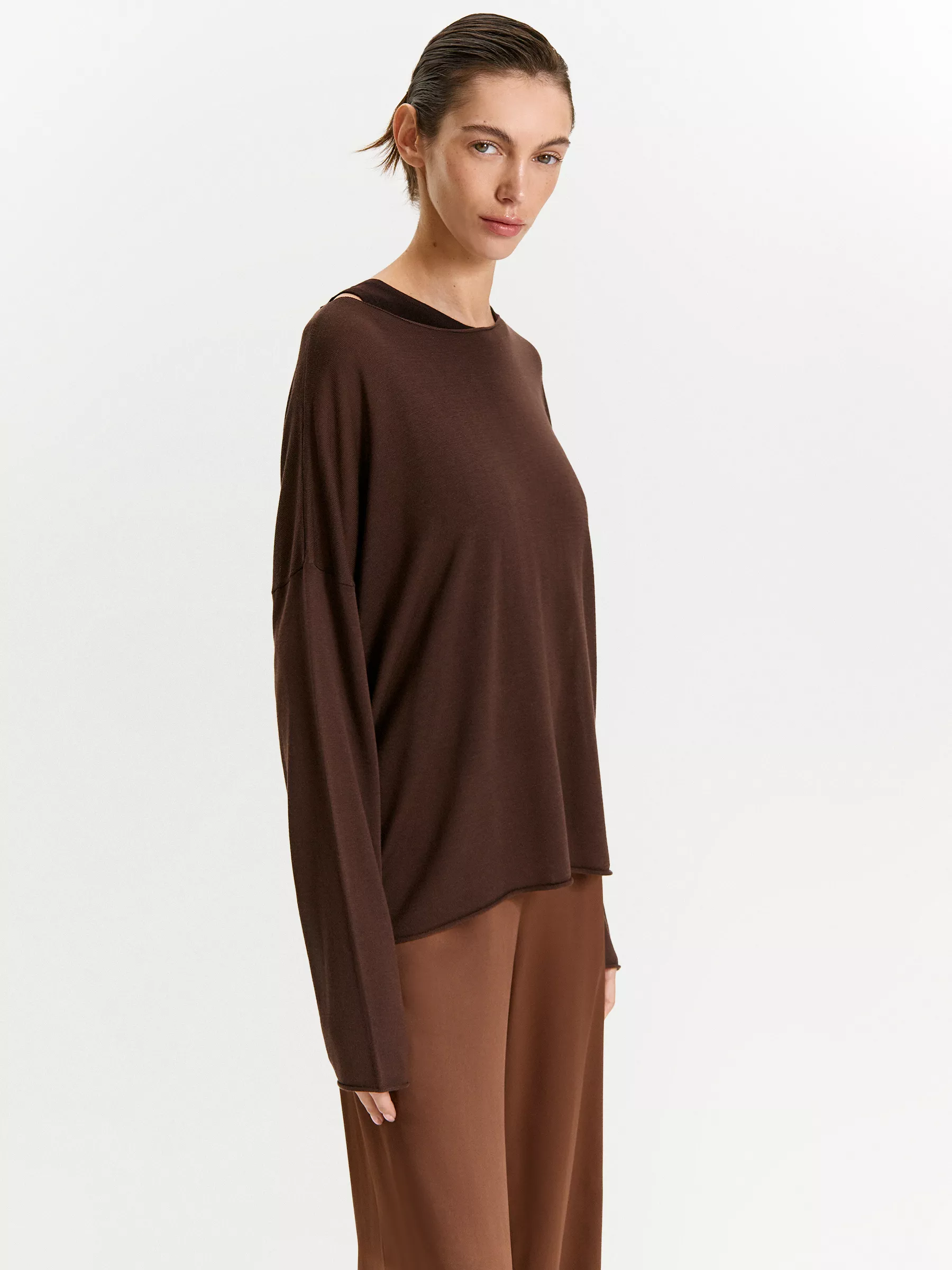 Джемпер с содержанием шелка