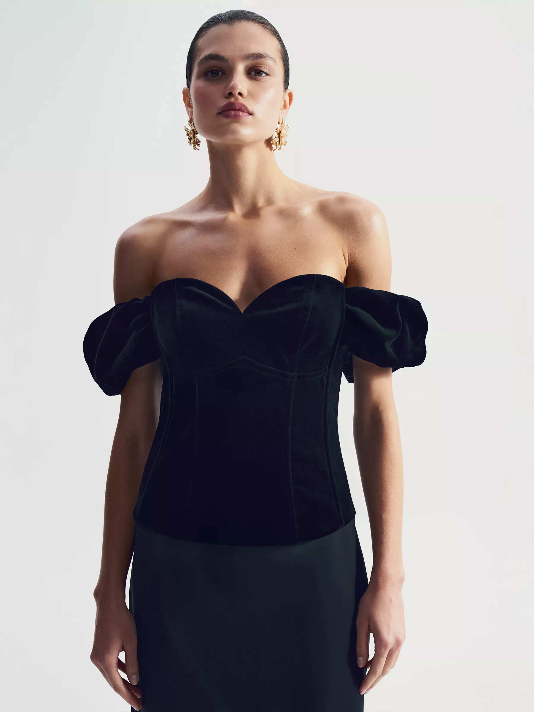 Однотонный топ