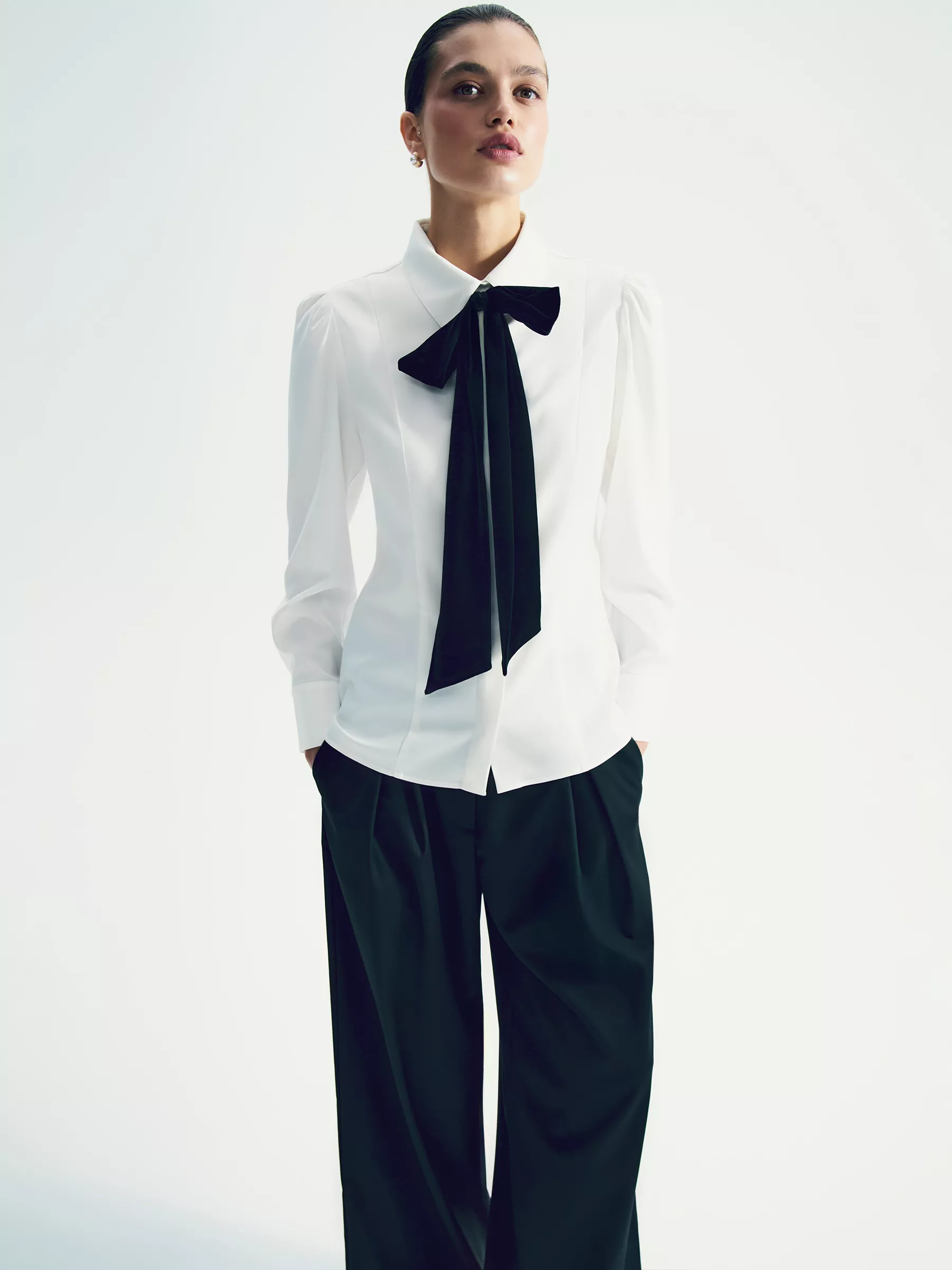 Рубашка с бантом