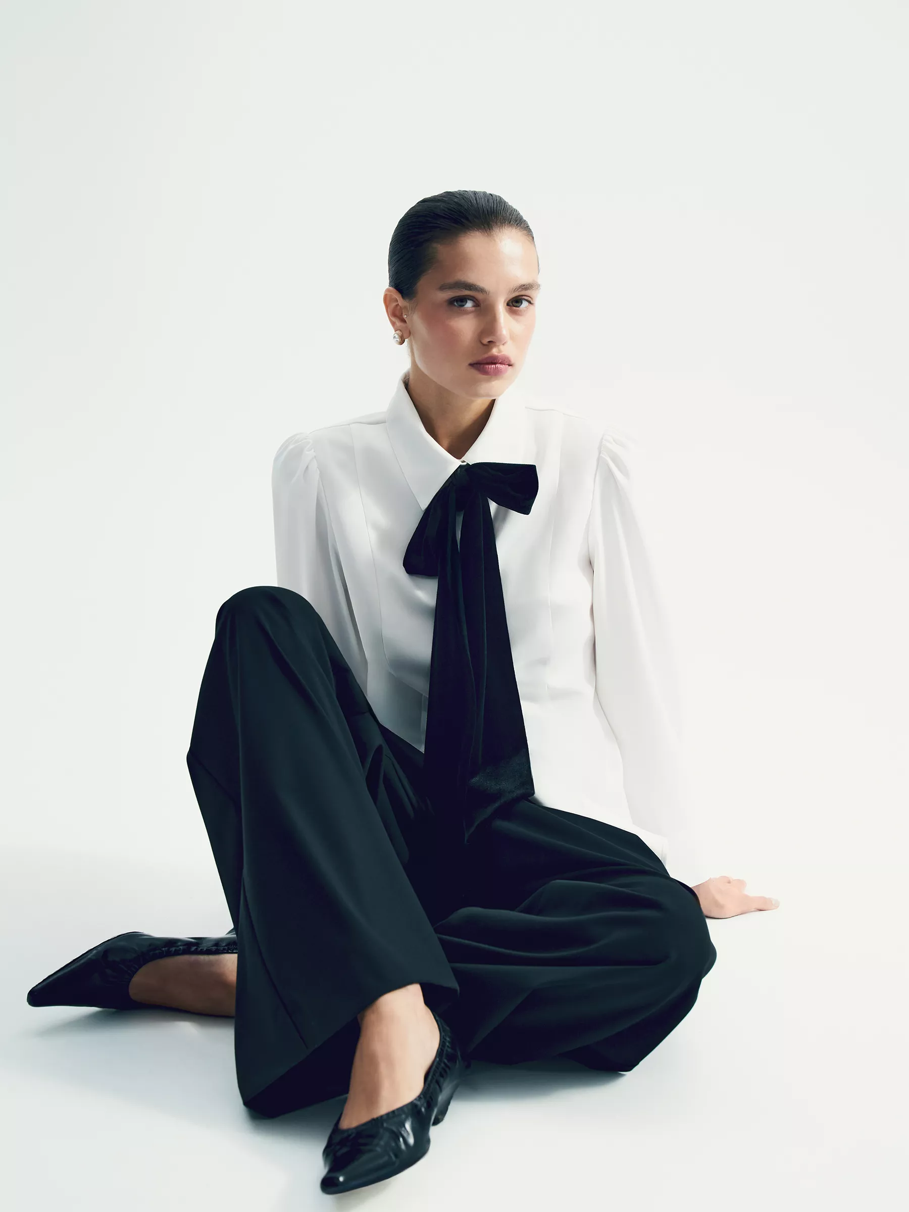 Рубашка с бантом