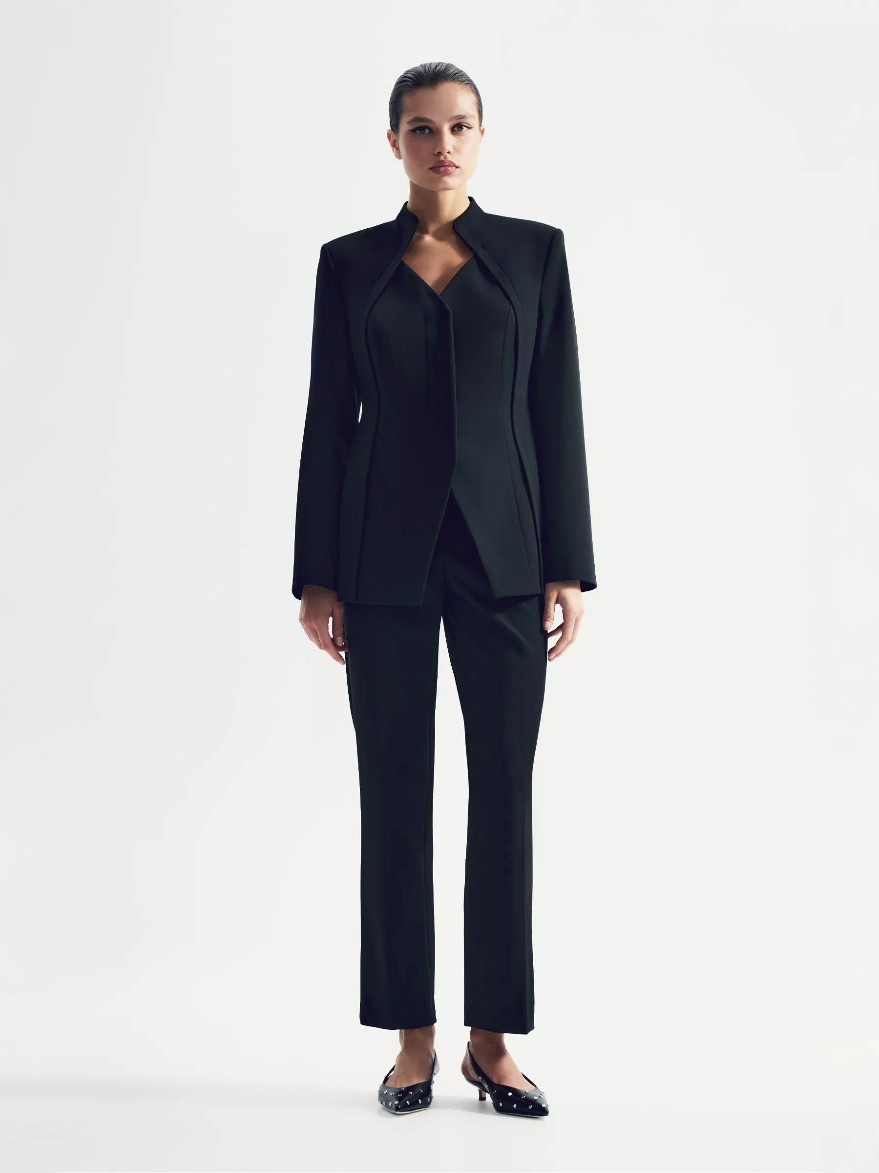 Жакет без лацканов