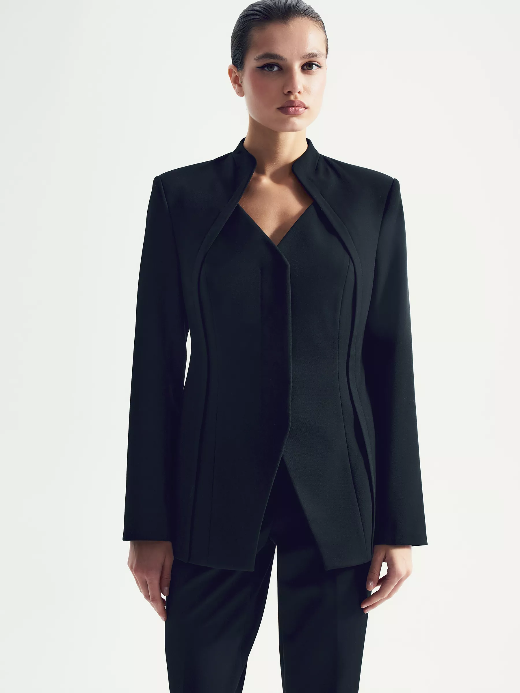 Жакет без лацканов