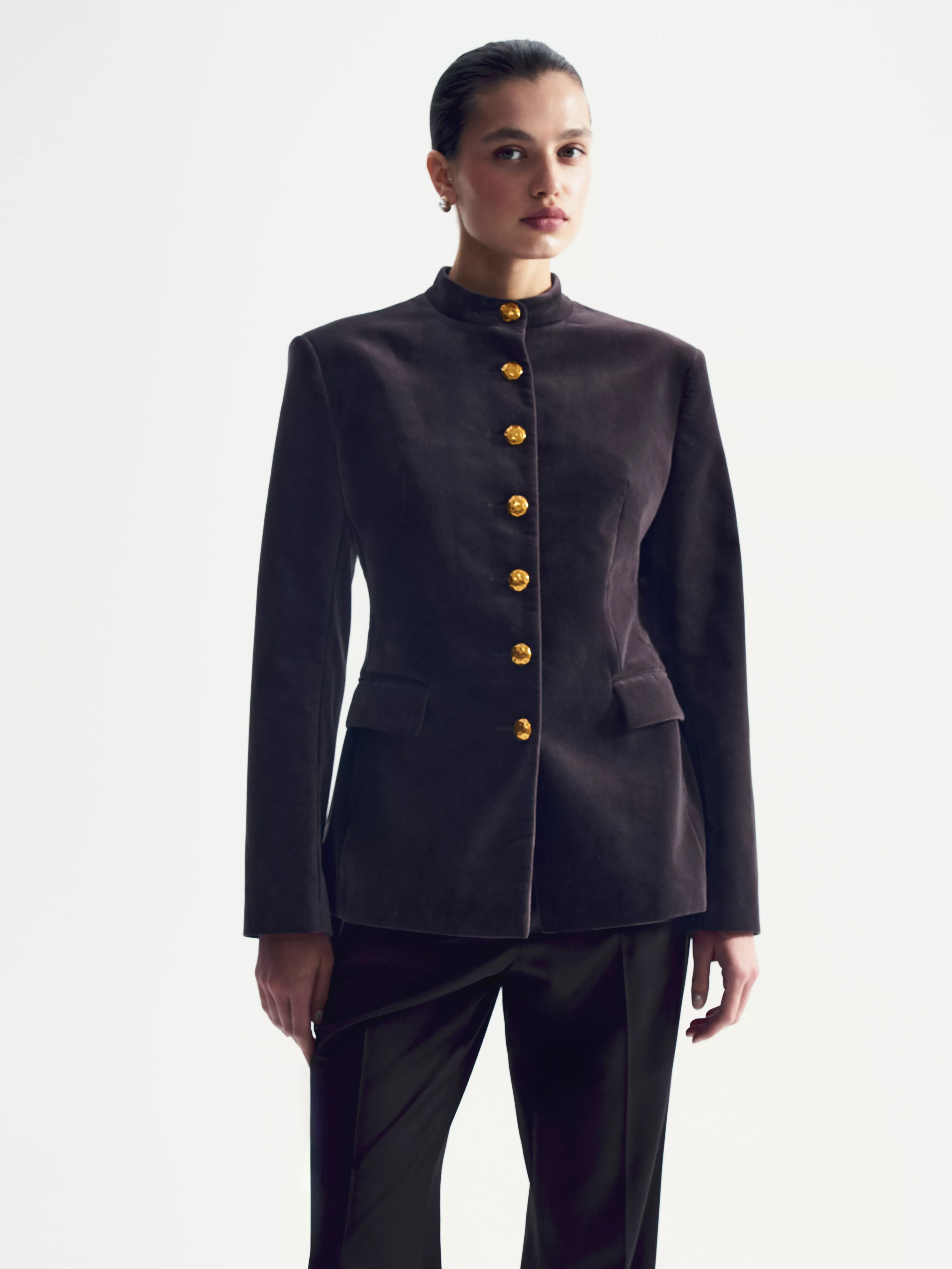 Жакет без лацканов