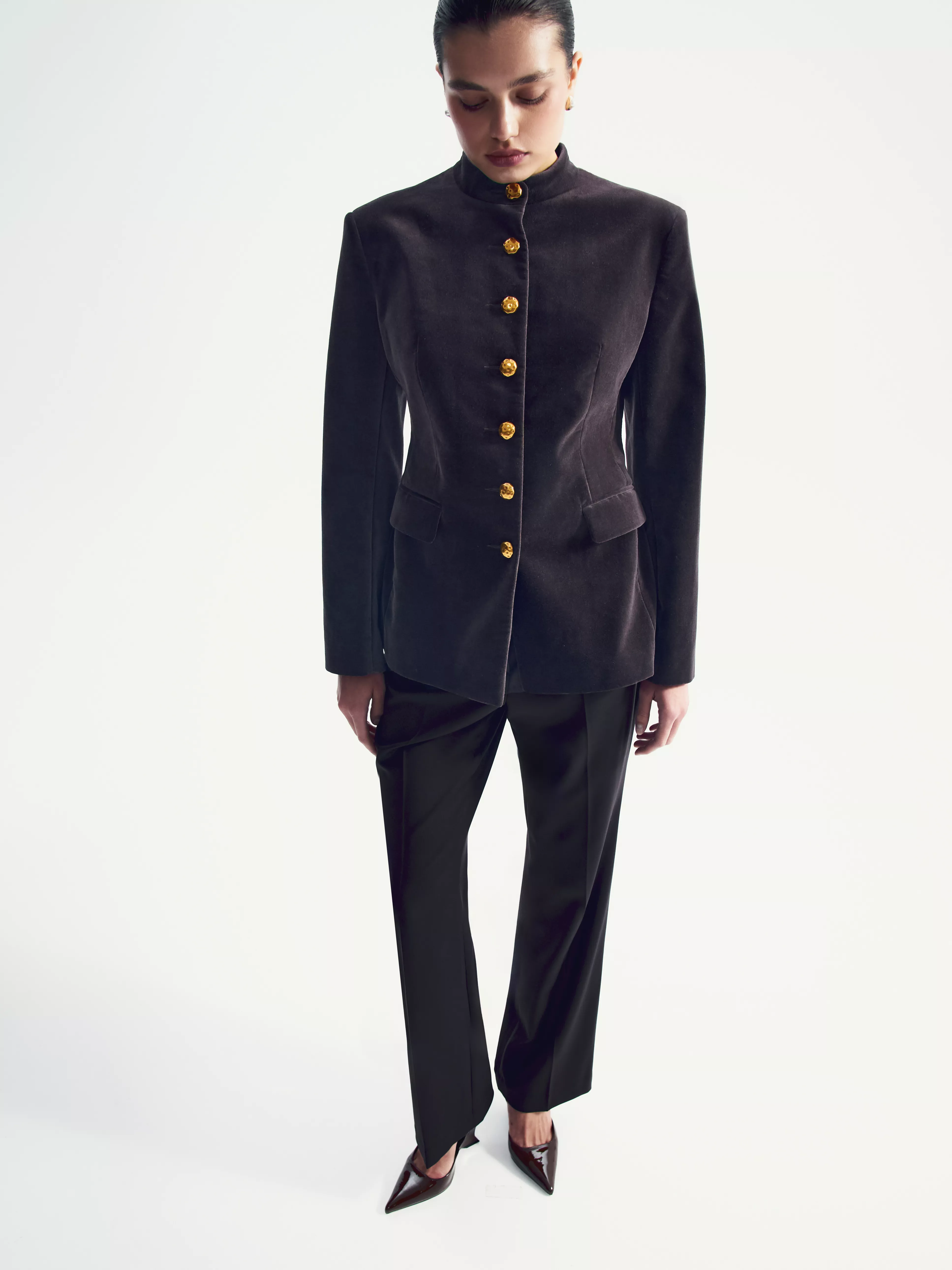 Жакет без лацканов