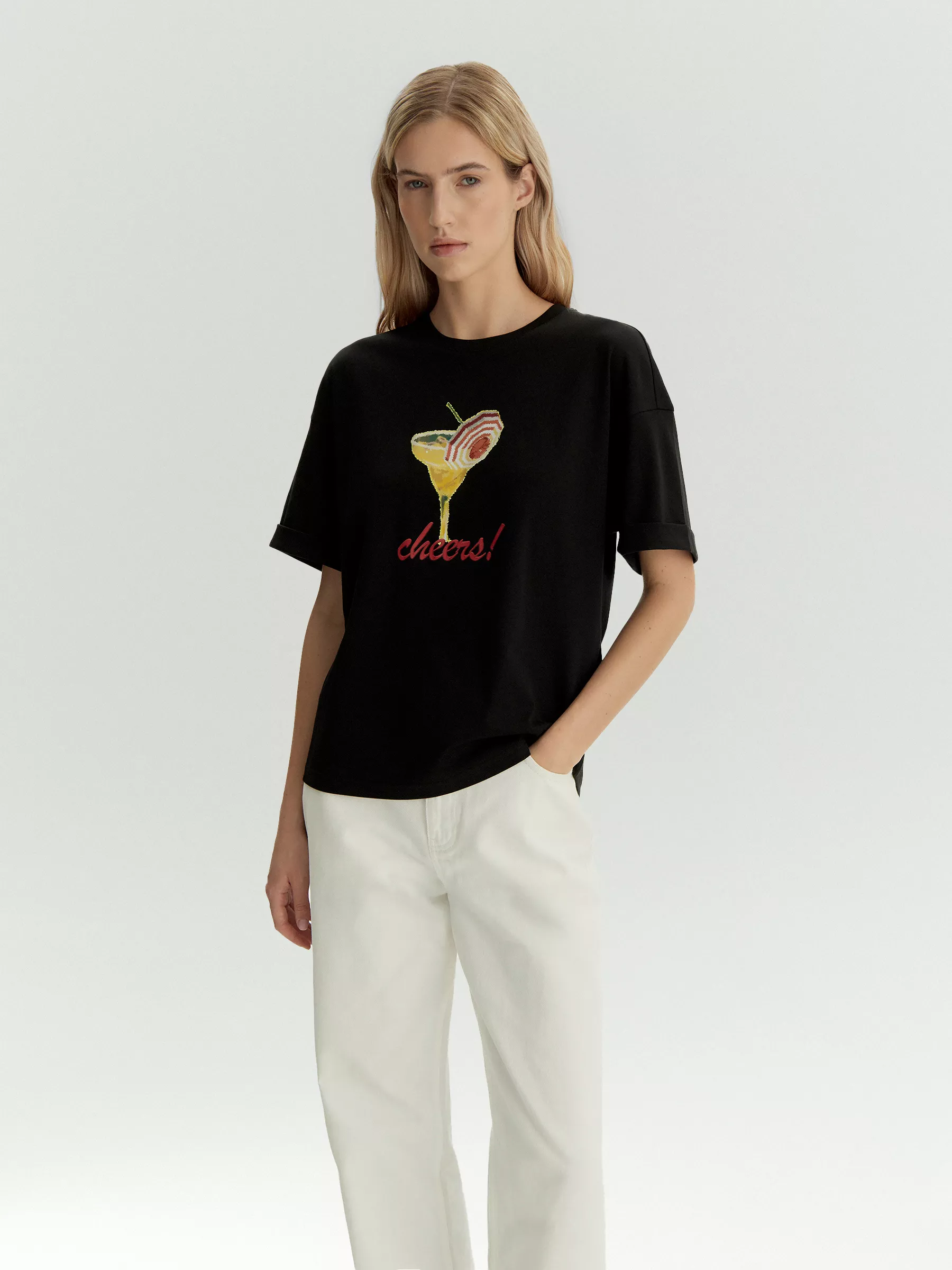 Футболка B2786/cheers black