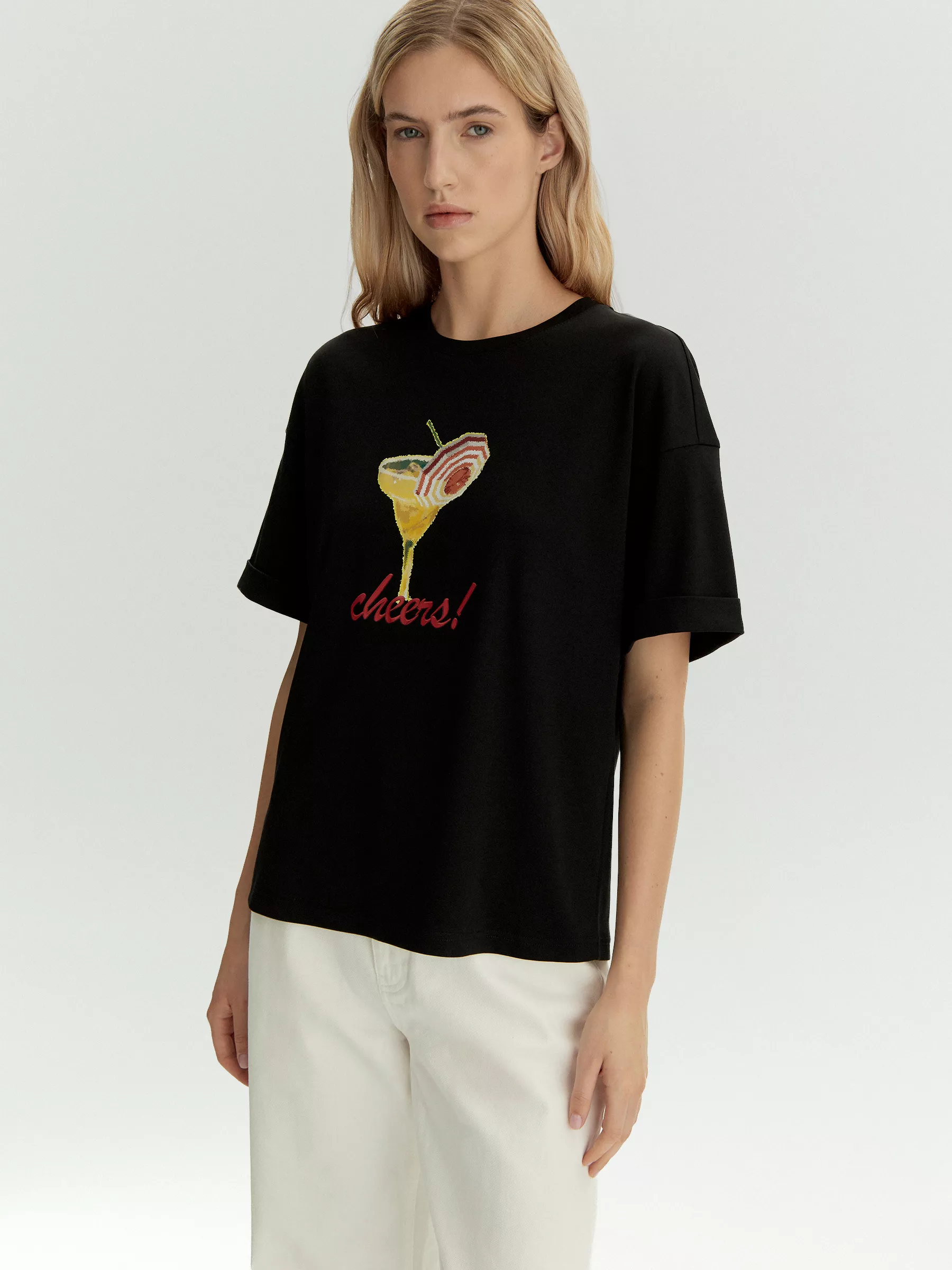 Футболка B2786/cheers black