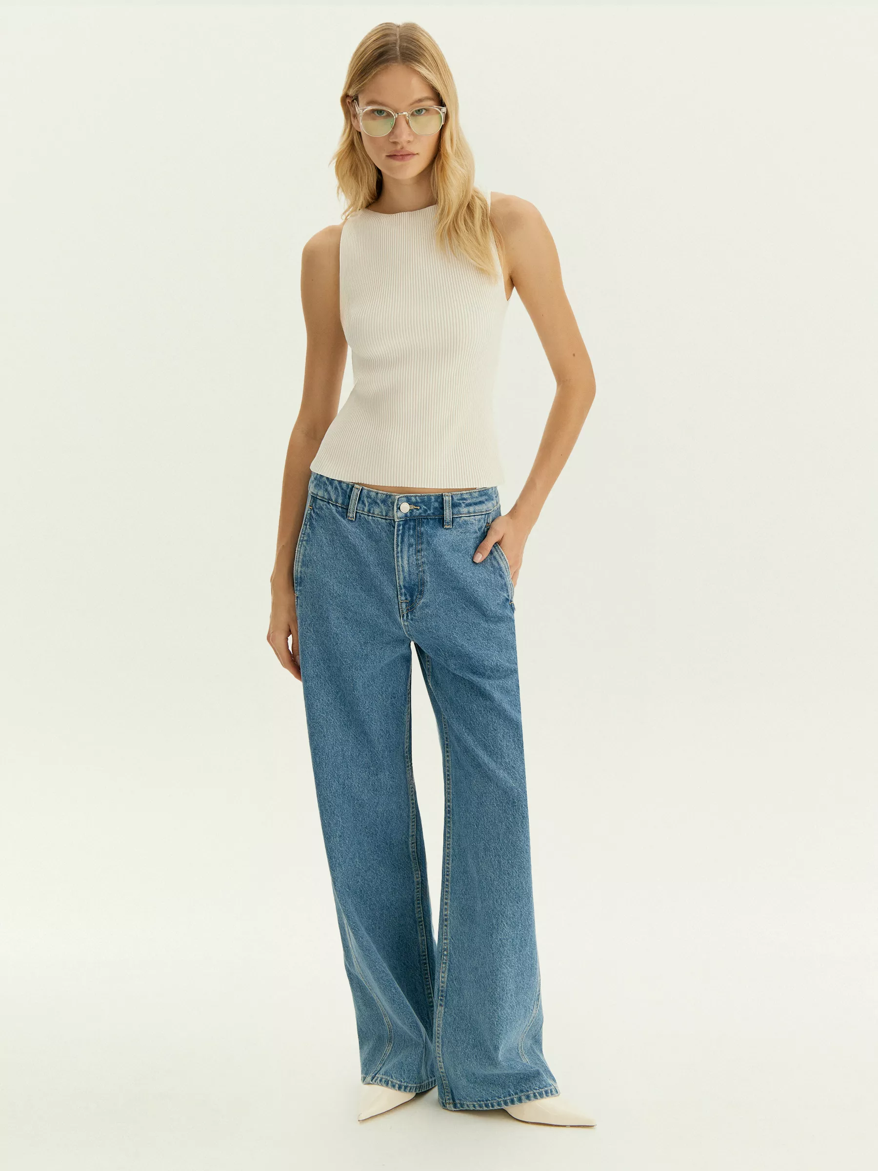 Джинсы Wide Leg 438