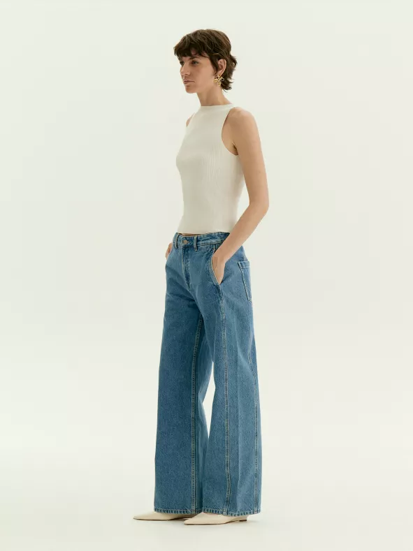 Джинсы Wide Leg 438