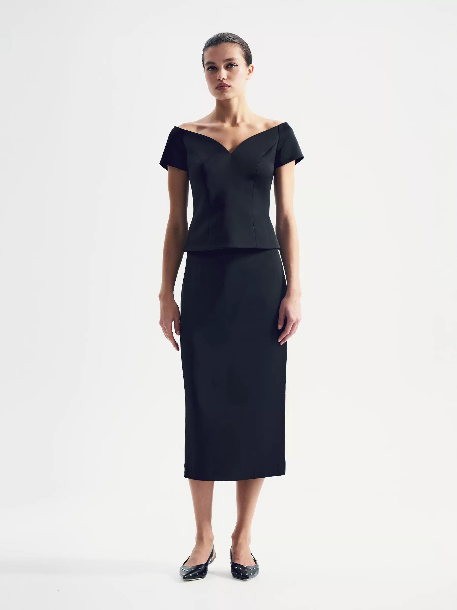 Однотонный топ