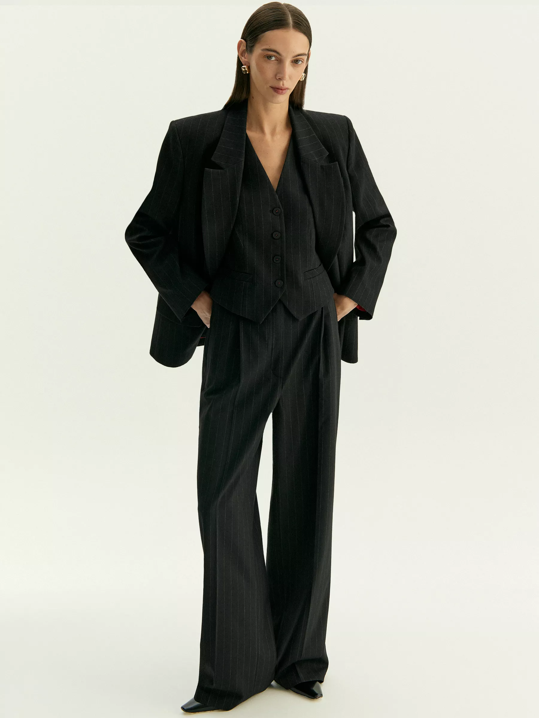 Брюки широкого кроя