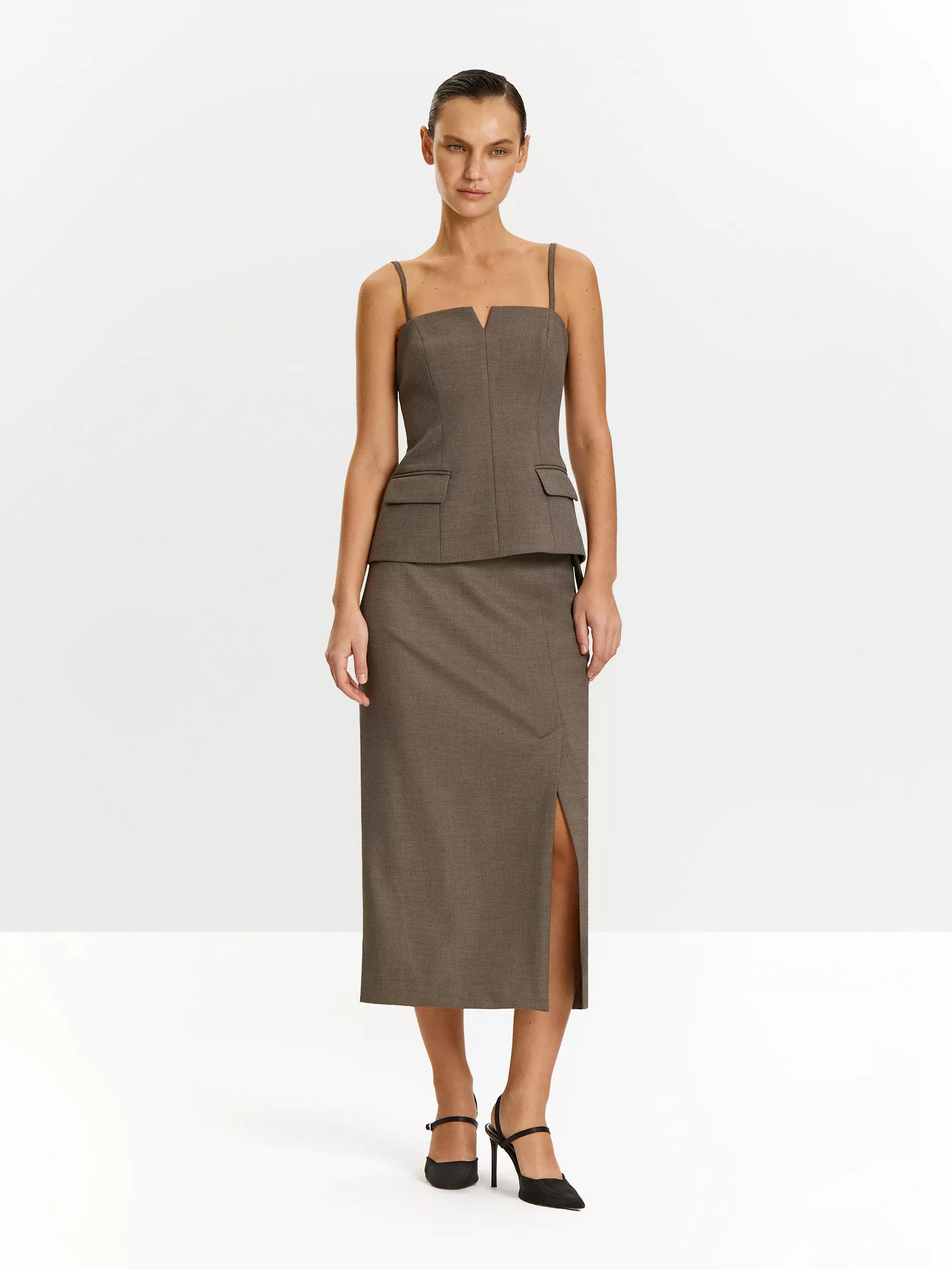 Юбка S1094/choco