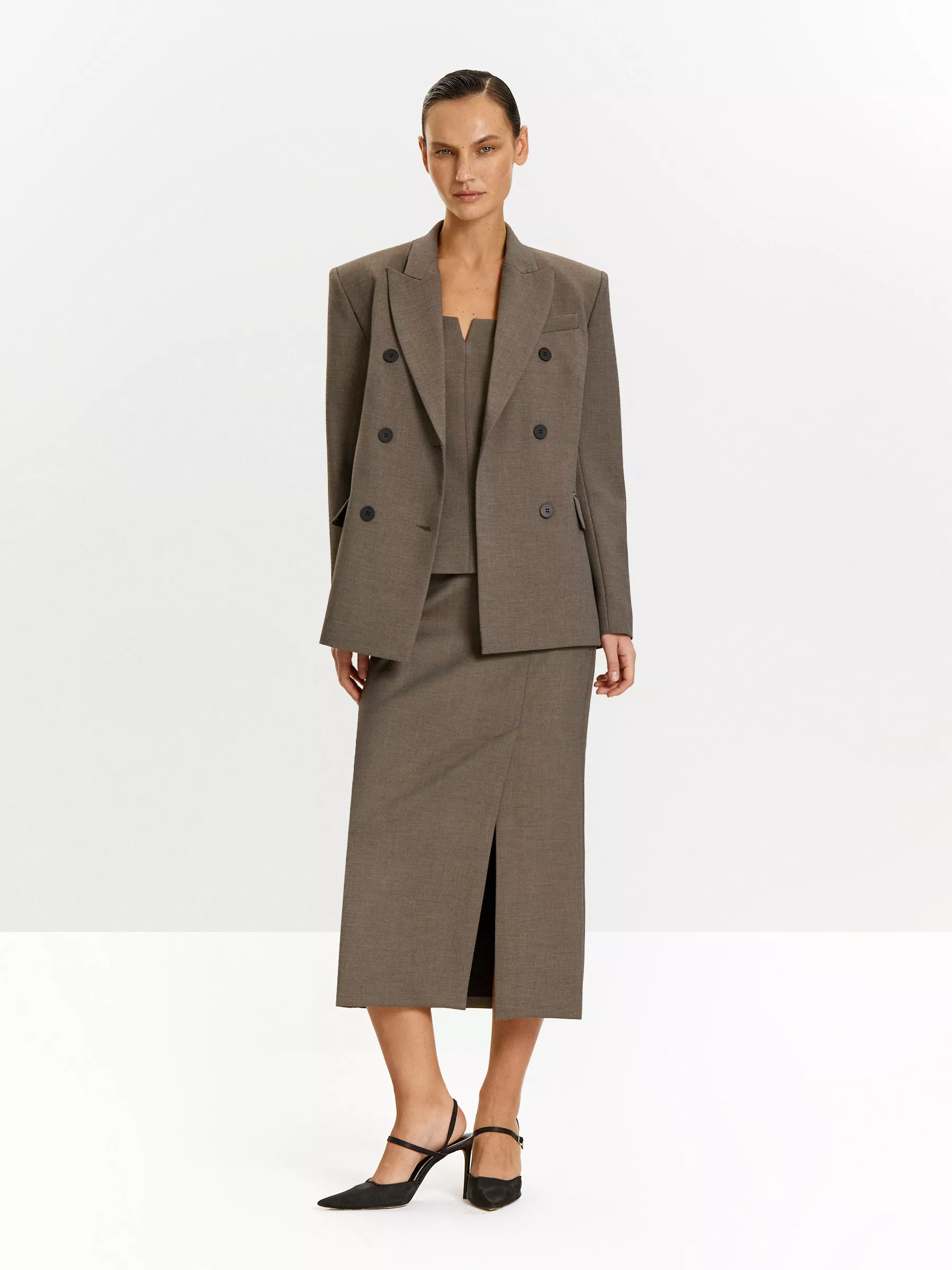 Юбка S1094/choco