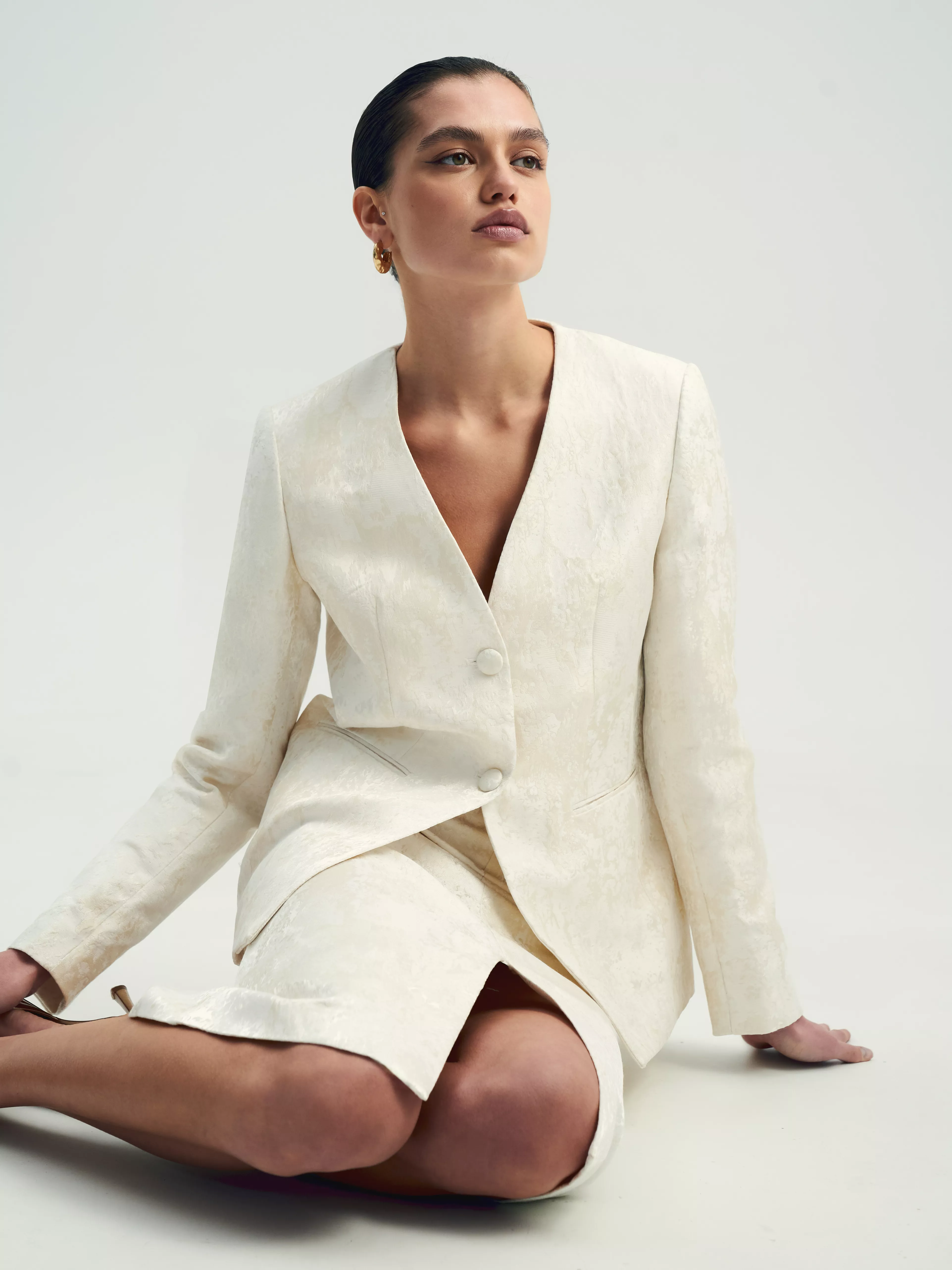 Жакет из жаккарда