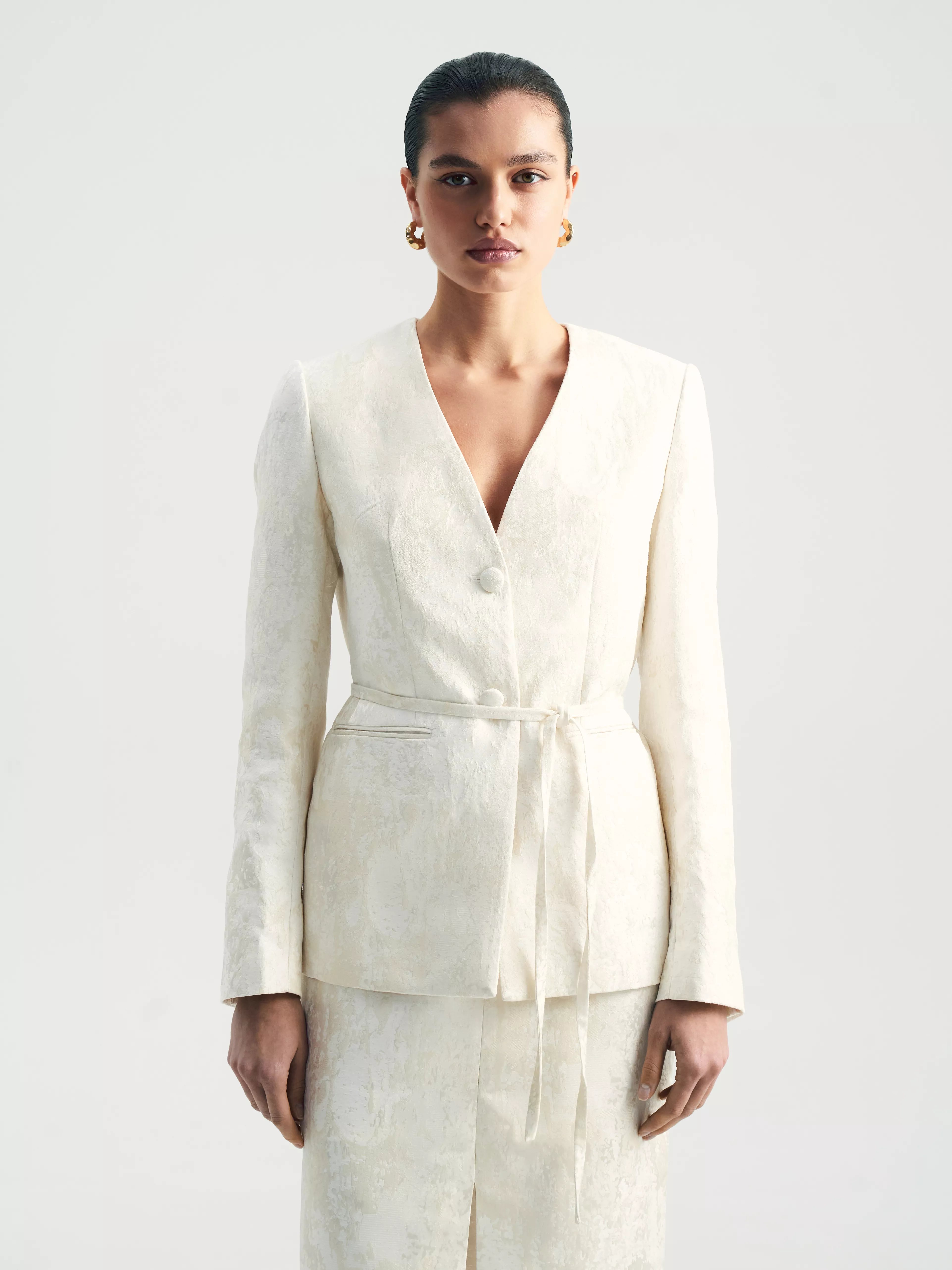 Жакет из жаккарда