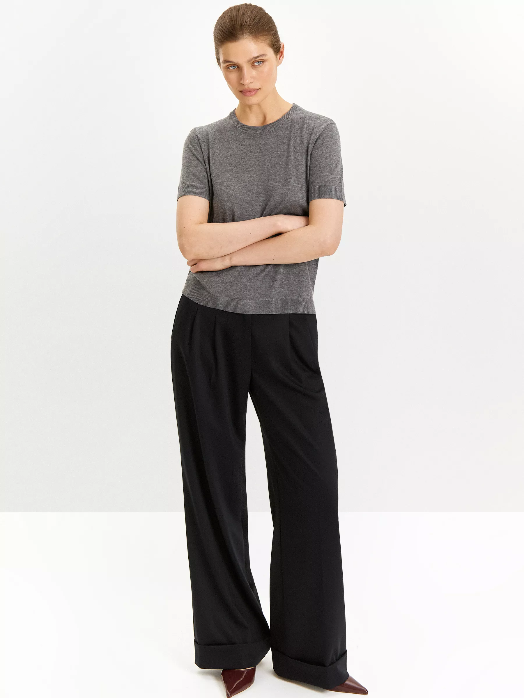 брюки широкого кроя