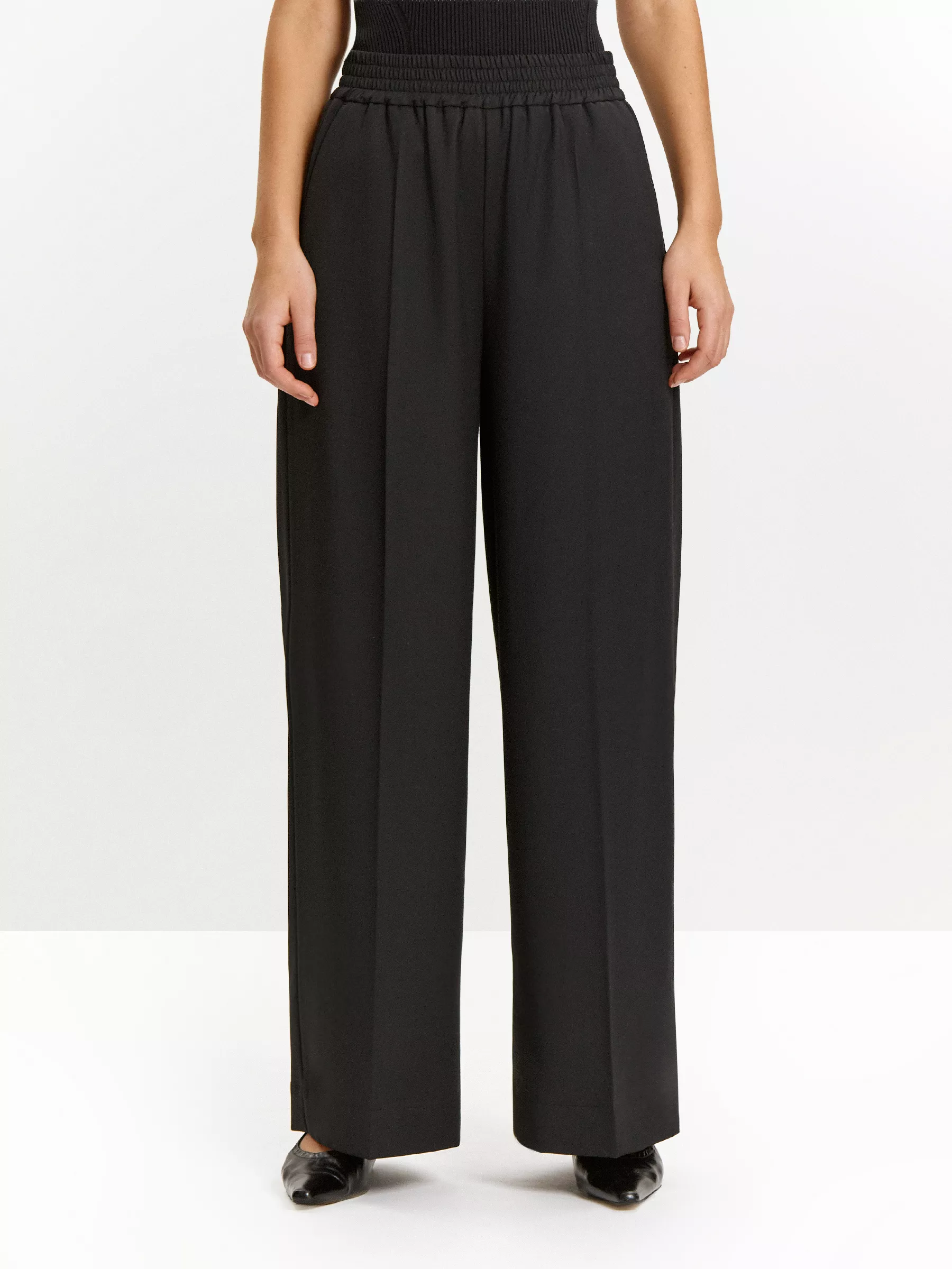 Брюки широкого кроя