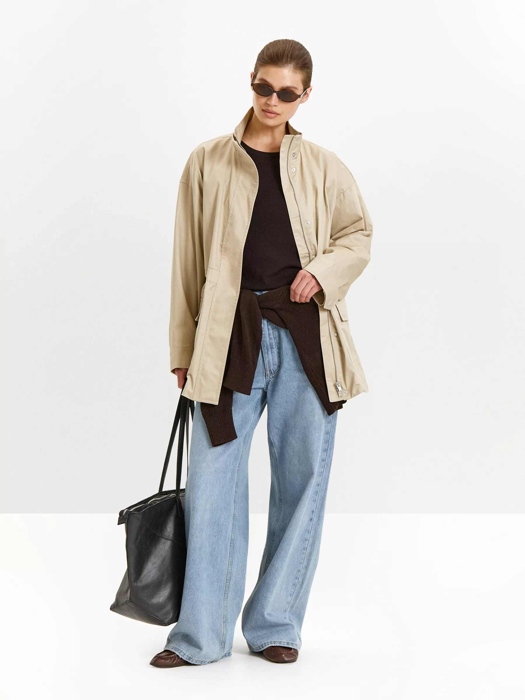 Плащ на молнии