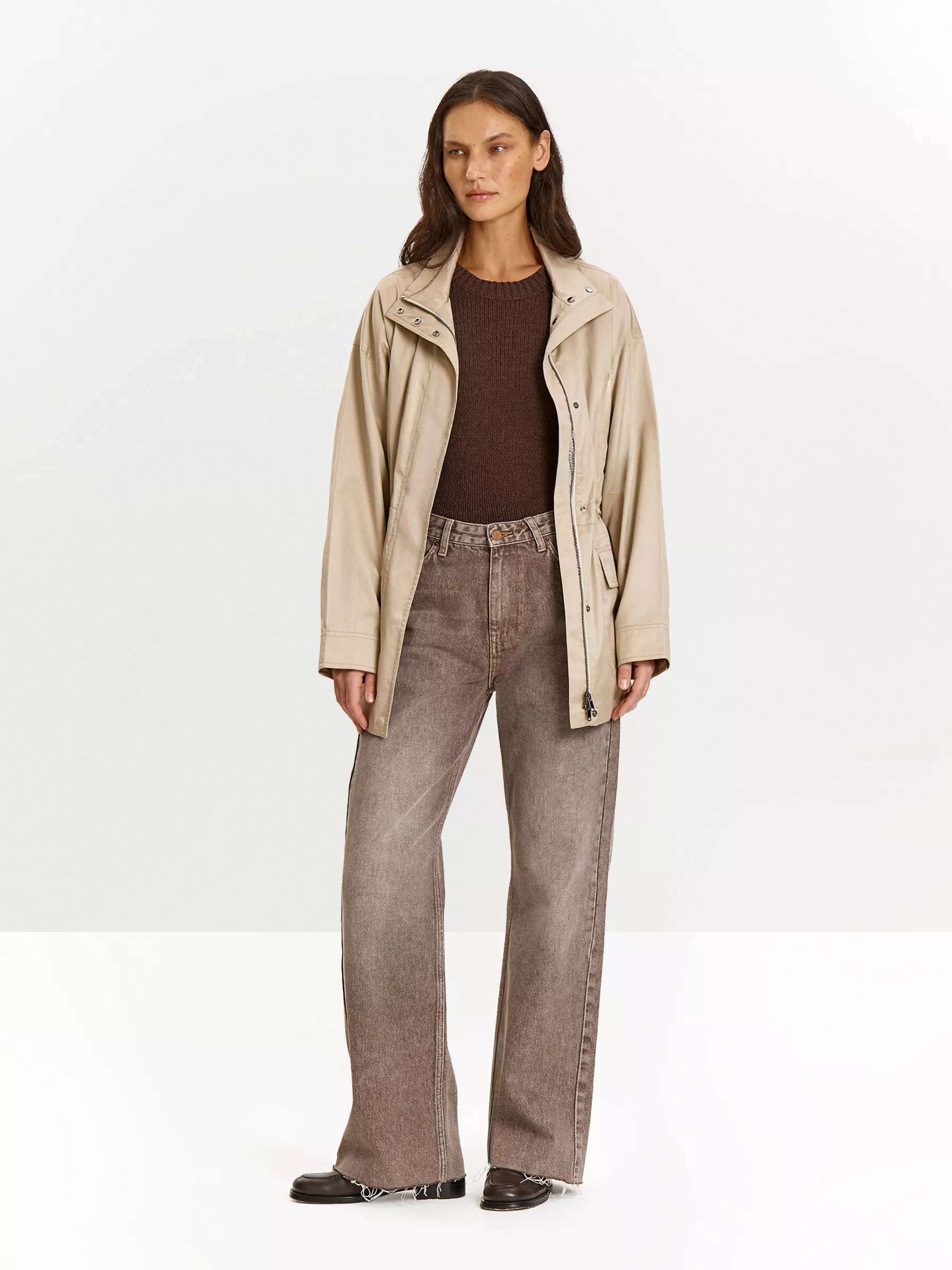 Плащ на молнии