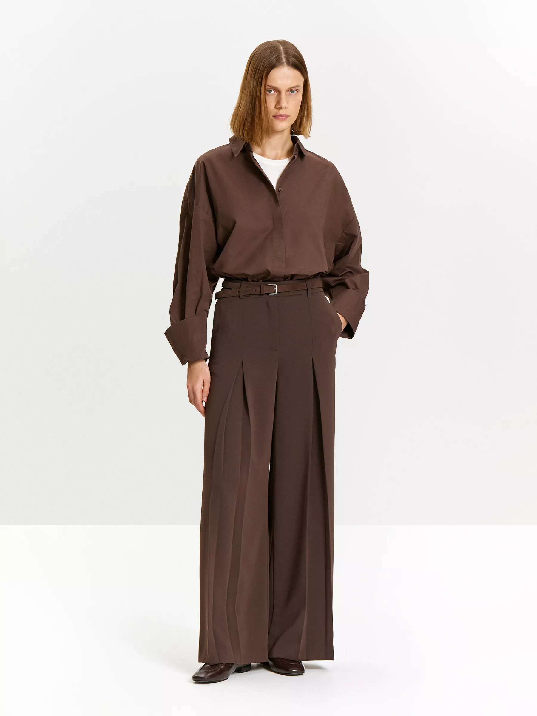 брюки широкого кроя